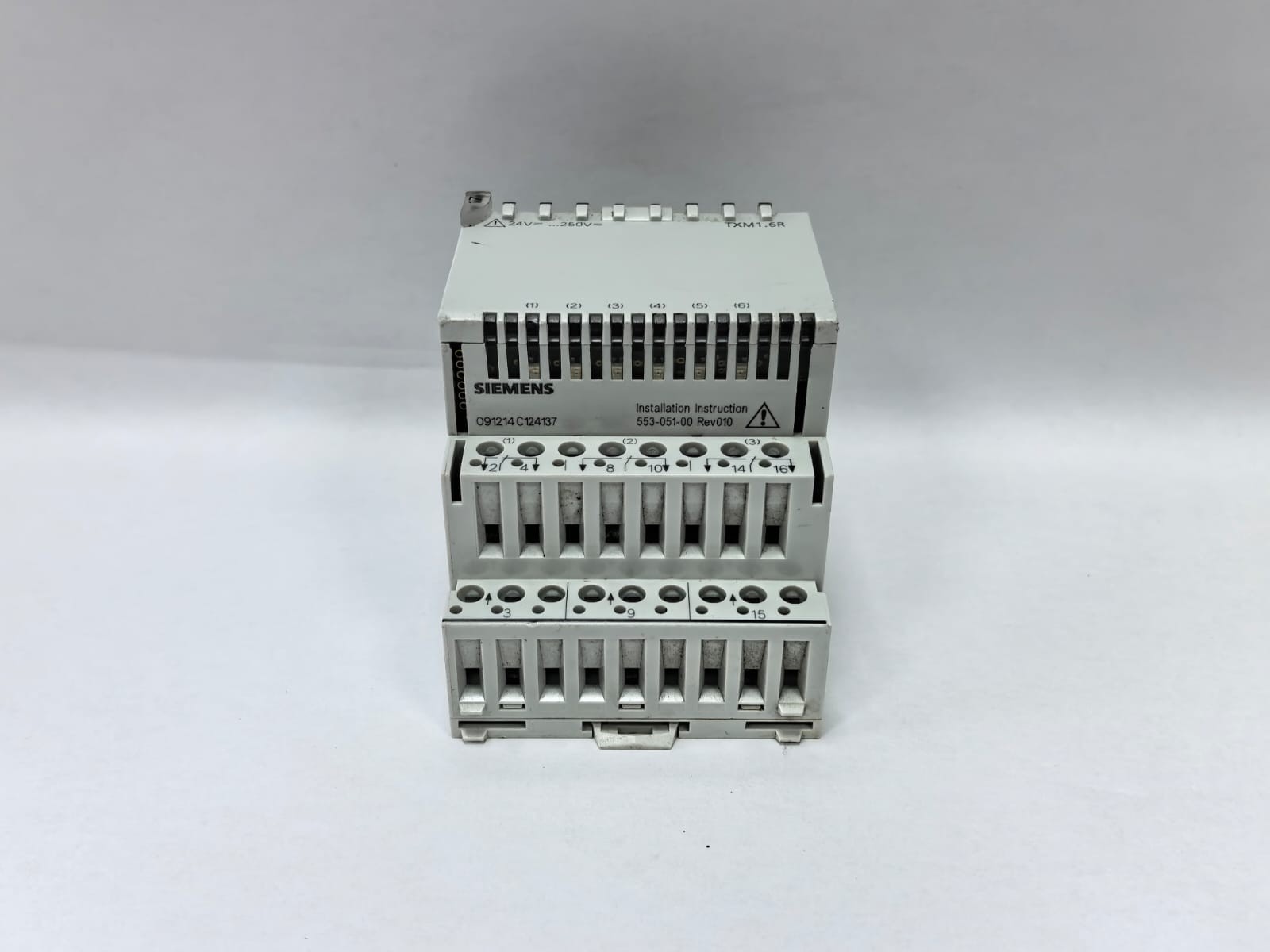 Siemens TXM1.6R SIEMENS TXM1.6R RELAY OUT PUT MODULE 553-051-00 REV 4