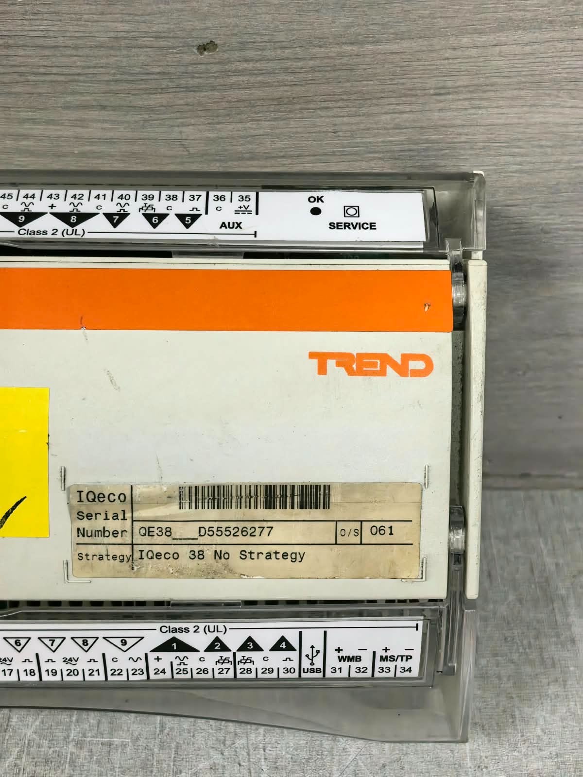 TREND IQE38-1201U50036 TREND IQECO38 IQE38/P/BAC/NOSTRATEGY/24VAC IQE38-1201U50036 CONTROLLER 3