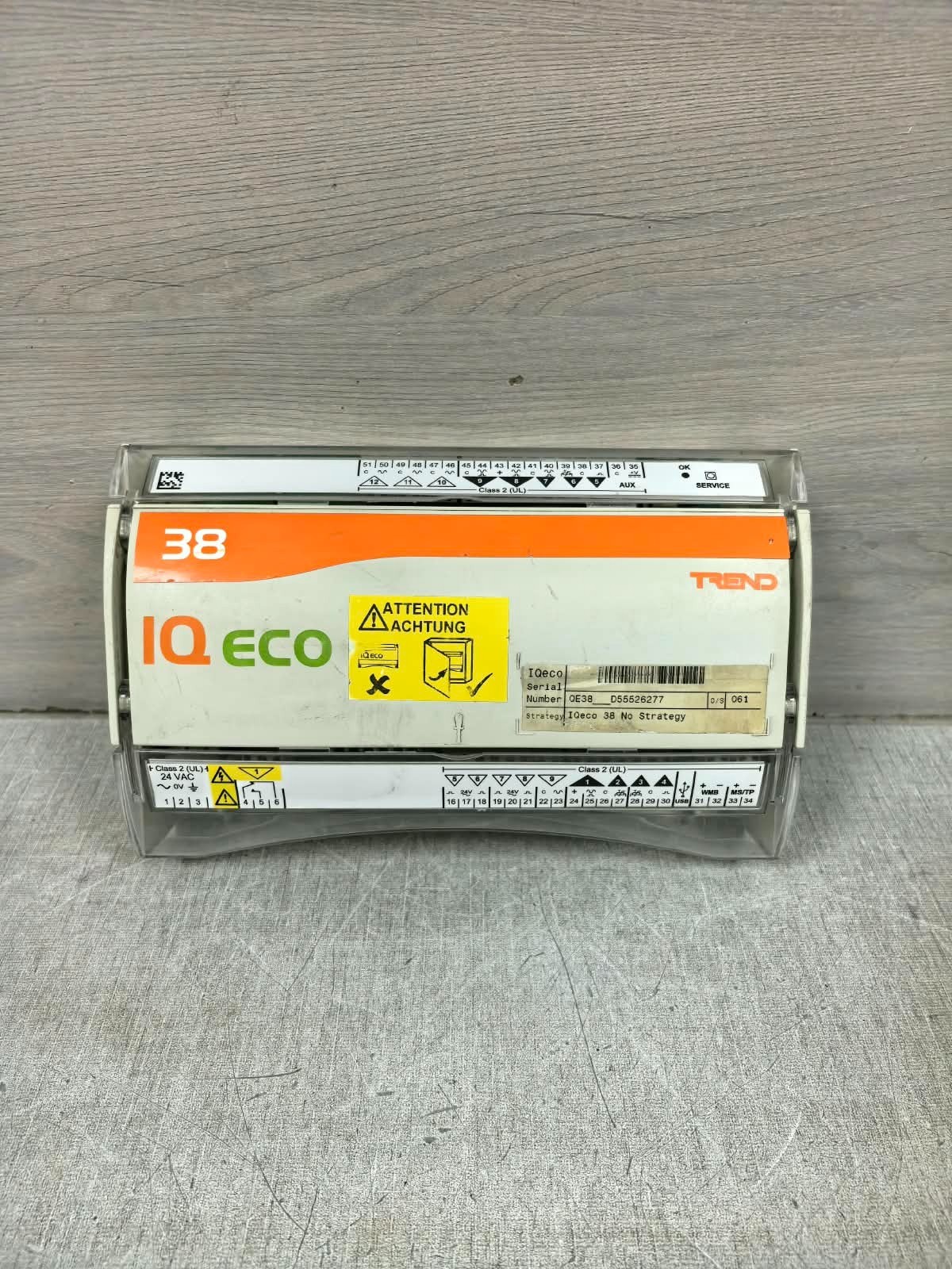 TREND IQE38-1201U50036 TREND IQECO38 IQE38/P/BAC/NOSTRATEGY/24VAC IQE38-1201U50036 CONTROLLER 1