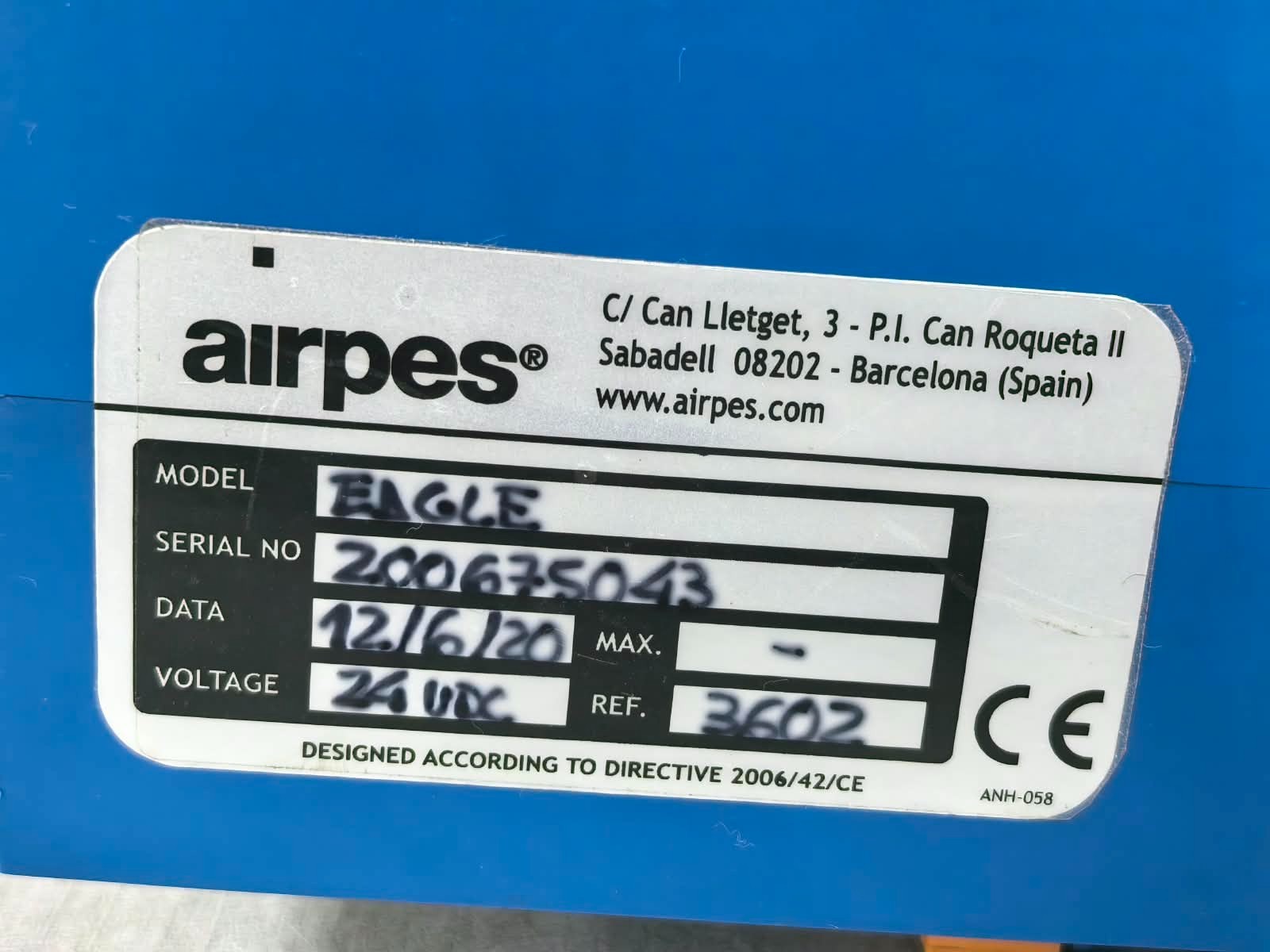 AIRPES EAGLE REF.3602 AIRPES EAGLE REF.3602 ELECTRONIC LIMITER 8