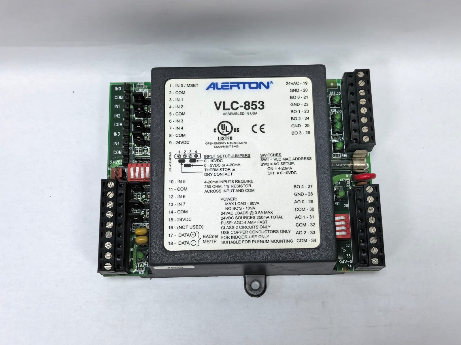 Alerton VLC-853Z-K-F ALERTON VLC-853 CONTROLLER VLC-853Z-K-F 1