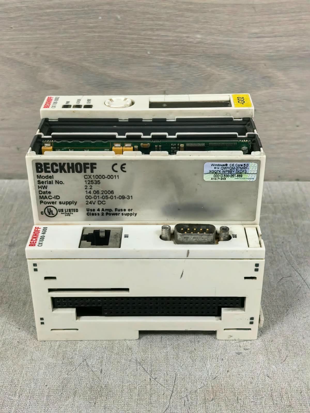Beckhoff CX1000-N000/CX1100-0002 BECKHOFF CX1000-0011 HW:2.2 CX1000-N000/CX1100-0002 24VDC 10