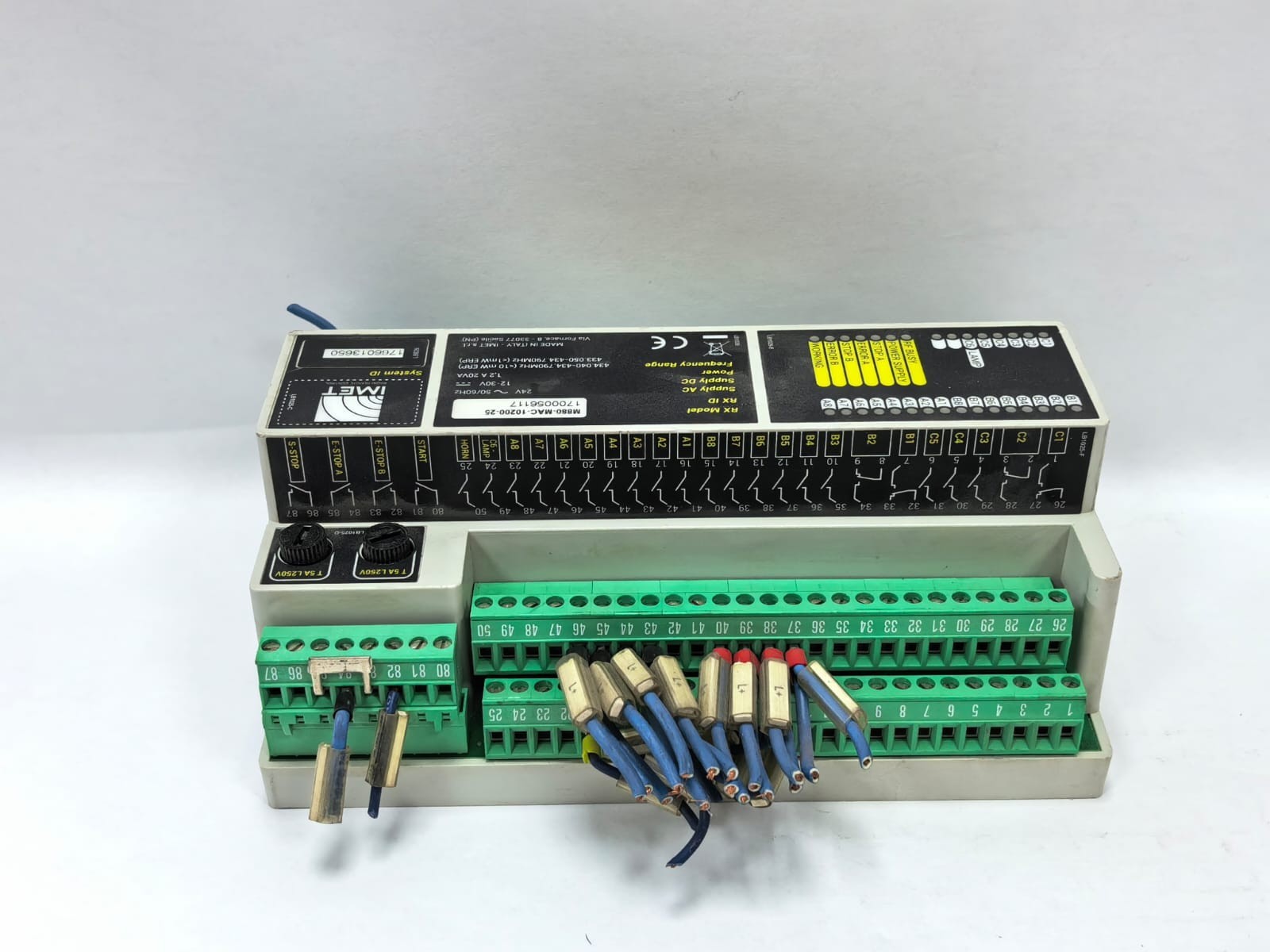 IMET M880-MAC-10200-25 IMET M880-MAC-10200-25 INDUSTRIAL RADIO REMOTE-CONTROL RECEIVER UNIT 4