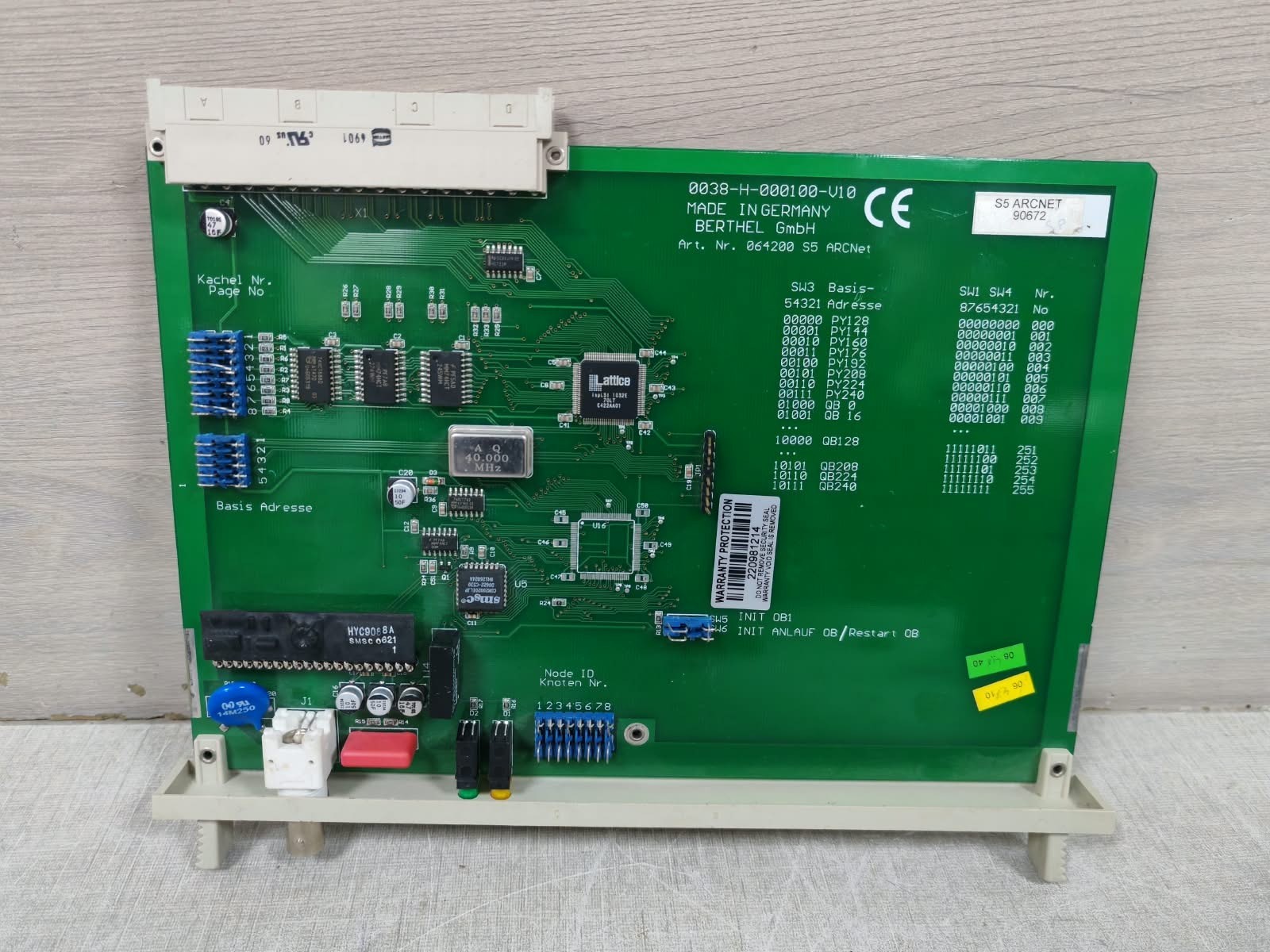 Berthel S5-ARCNET 0038-H-000100 EZ10.4 Berthel S5-Arcnet 0038-H-000100 EZ10.4 1