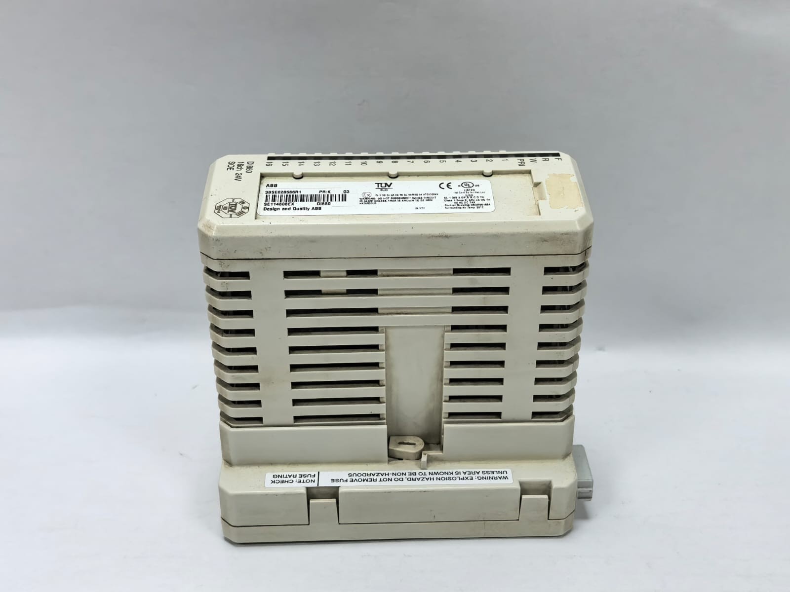 ABB TU830V1 3BSE013234R1 PR.H ABB DI880 3BSE028586R1 PR.K DIGITAL INPUT MODULE W/ TU830V1 3BSE013234R1 PR.H 7