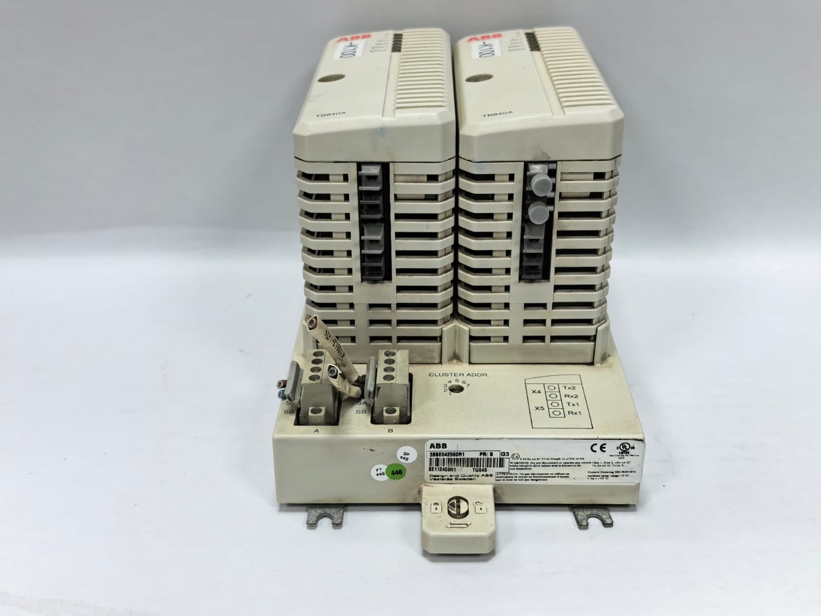 ABB TU849 ABB TB840A MODULEBUS MODEM 3BSE037760R1 PR.B W/ TU849 3BSE042560R1 PR.B 8