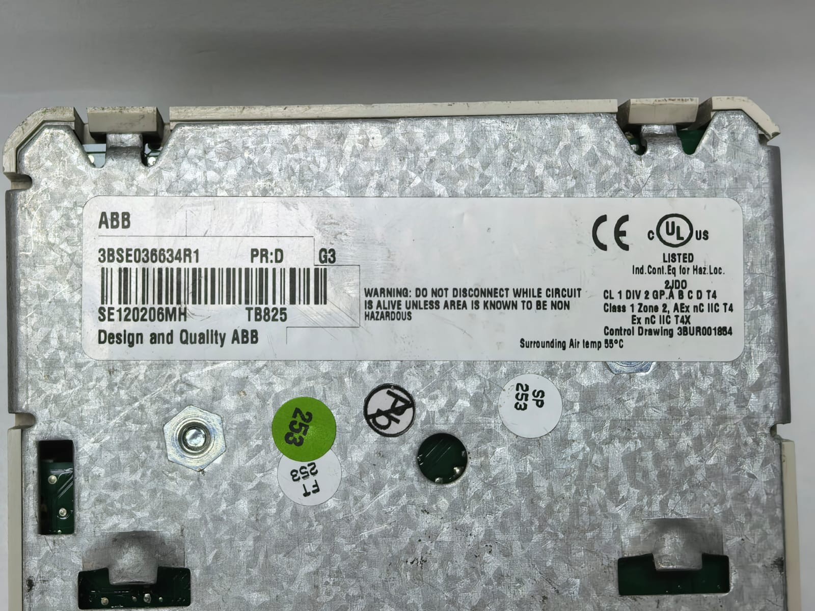 ABB 3BSE036634R1 ABB TB825 OPTICAL MEDIA CONVERTER 3BSE036634R1 PR.D 5