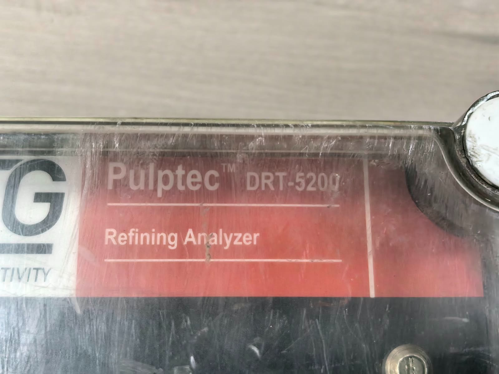 BTG DRT-5200 / DRT-5200 S/A BTG PULPTEC DRT-5200 / DRT-5200 S/A REFINING ANALYZER 100-240VAC 3