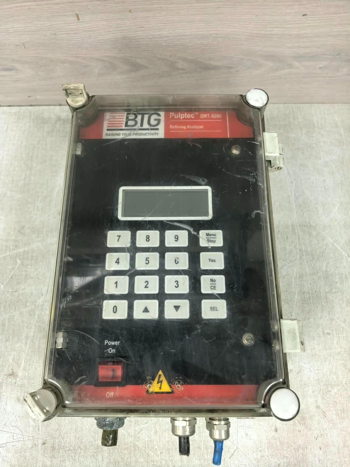 BTG DRT-5200 / DRT-5200 S/A BTG PULPTEC DRT-5200 / DRT-5200 S/A REFINING ANALYZER 100-240VAC 7
