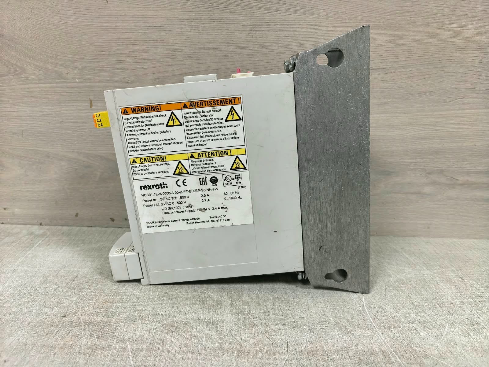Rexroth HCS01.1E-W0008-A-03-B-ET-EC-EP-S5-NN-FW REXROTH HCS01.1E-W0008-A-03-B-ET-EC-EP-S5-NN-FW SERVO DRIVE 6