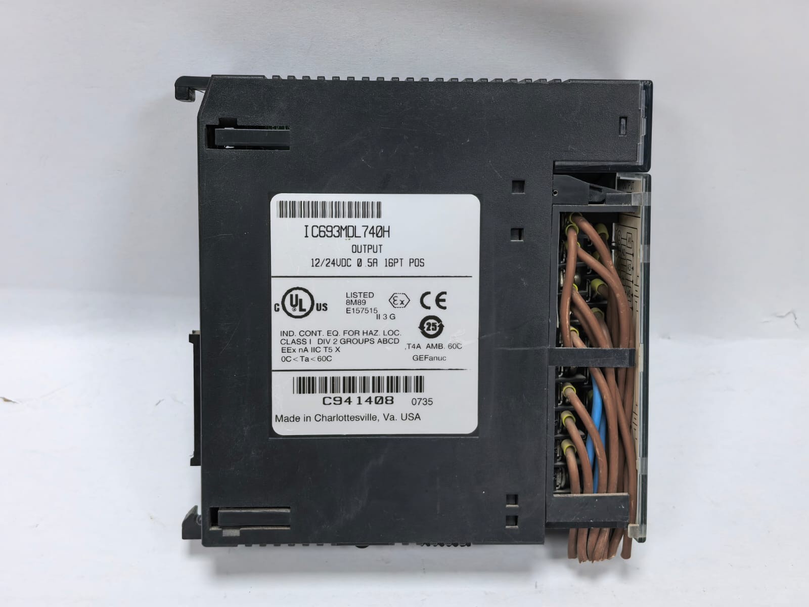 GE Fanuc IC693MDL740H GE FANUC IC693MDL740H 16PT OUTPUT MODULE 12/24VDC 5