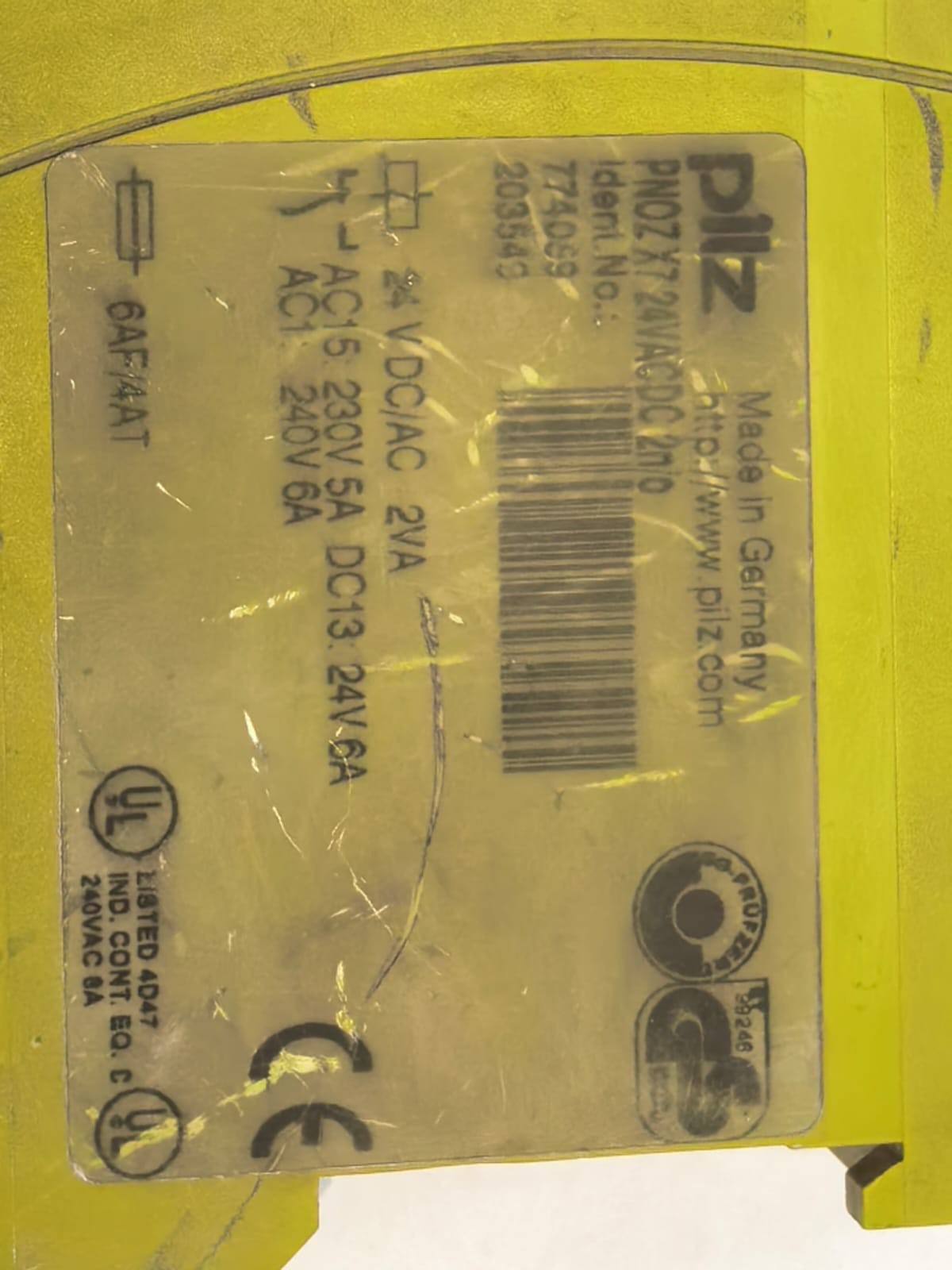 Pilz PNOZ X7 24VACDC 2N/O PILZ PNOZ X7 24VACDC 2N/O SAFETY RELAY 2