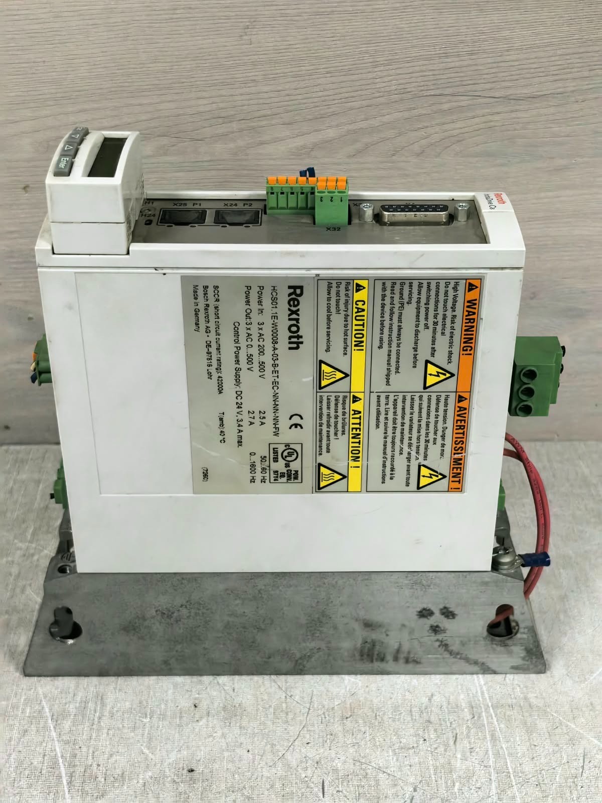 Rexroth HCS01.1E-W0008-A-03-B-ET-EC-EP-S5-NN-FW REXROTH HCS01.1E-W0008-A-03-B-ET-EC-EP-S5-NN-FW SERVO DRIVE 10