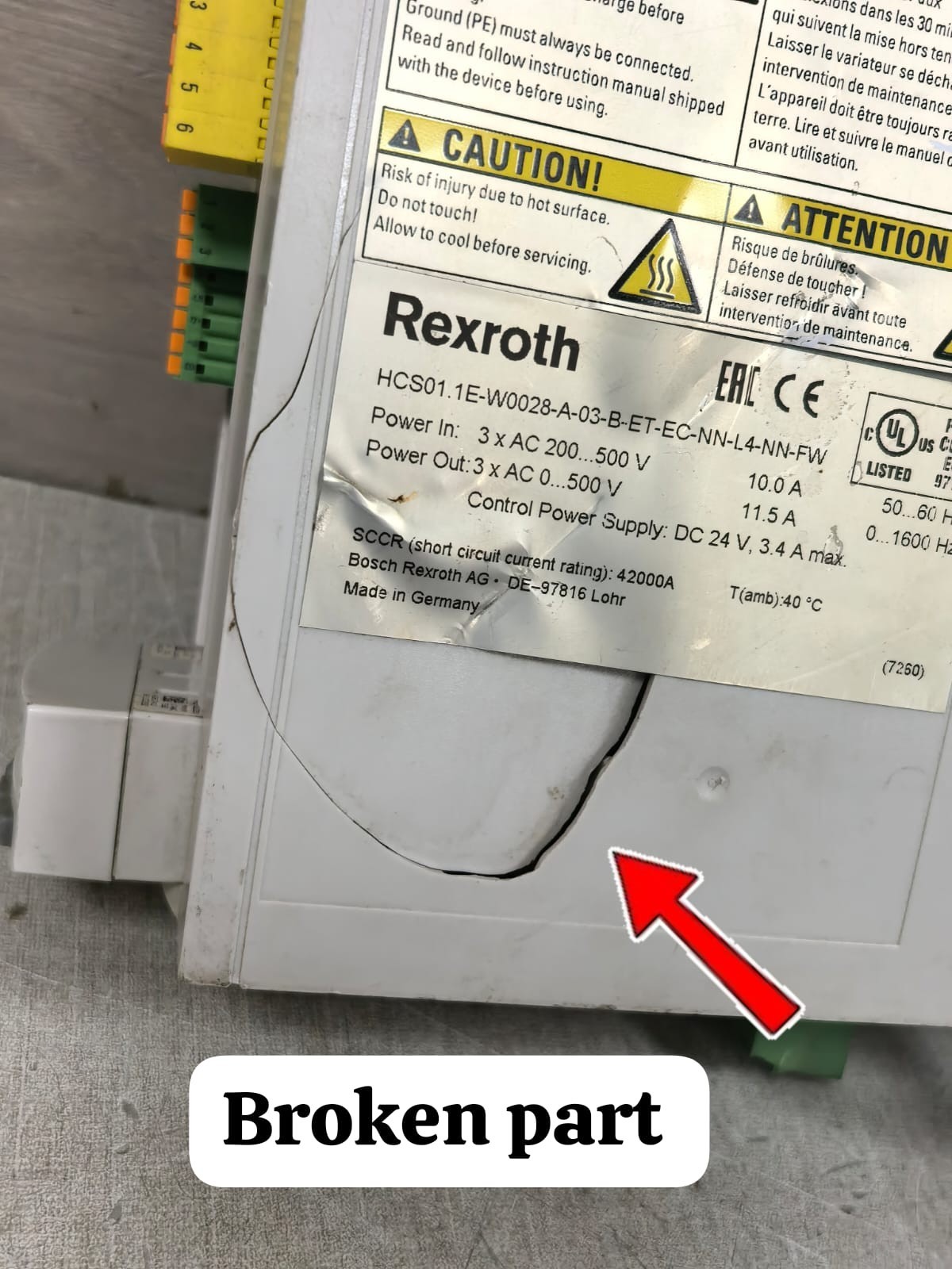 Rexroth HCS01.1E-W0028-A-03-B-ET-EC-CN-NN-L4-NN-FW REXROTH HCS01.1E-W0028-A-03-B-ET-EC-CN-NN-L4-NN-FW SERVO DRIVE 9