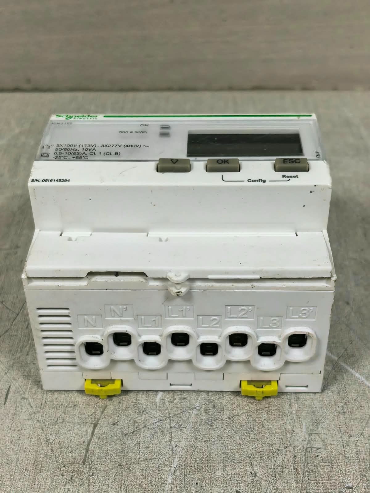 Schneider Electric A9MEM3155 / IEM3155 SCHNEIDER ELECTRIC A9MEM3155 / IEM3155 3 PHASE ENERGY METER 9