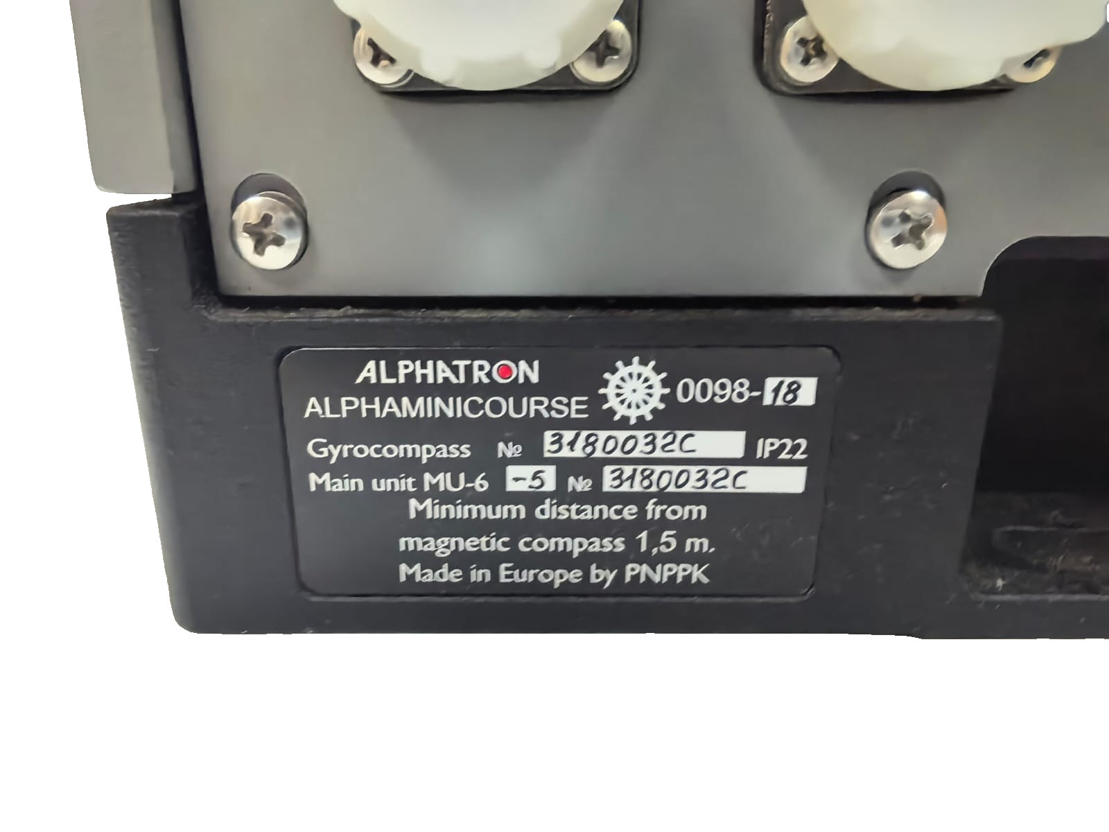 ALPHATRON ALPHA MINICOURSE GYRO COMPASS ALPHATRON ALPHA MINICOURSE GYRO COMPASS 0098-18 7