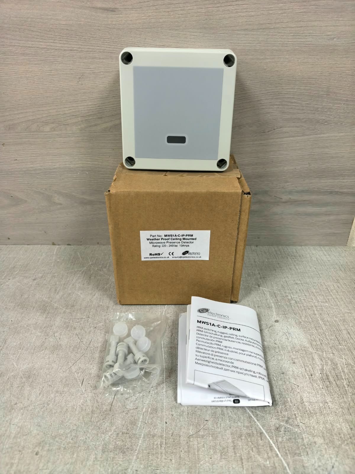 CP ELECTRONICS MWS1A-C-IP-PRM CP ELECTRONICS MWS1A-C-IP-PRM WEATHERPROOF MICROWAVE PRESENCE DETECTOR 1