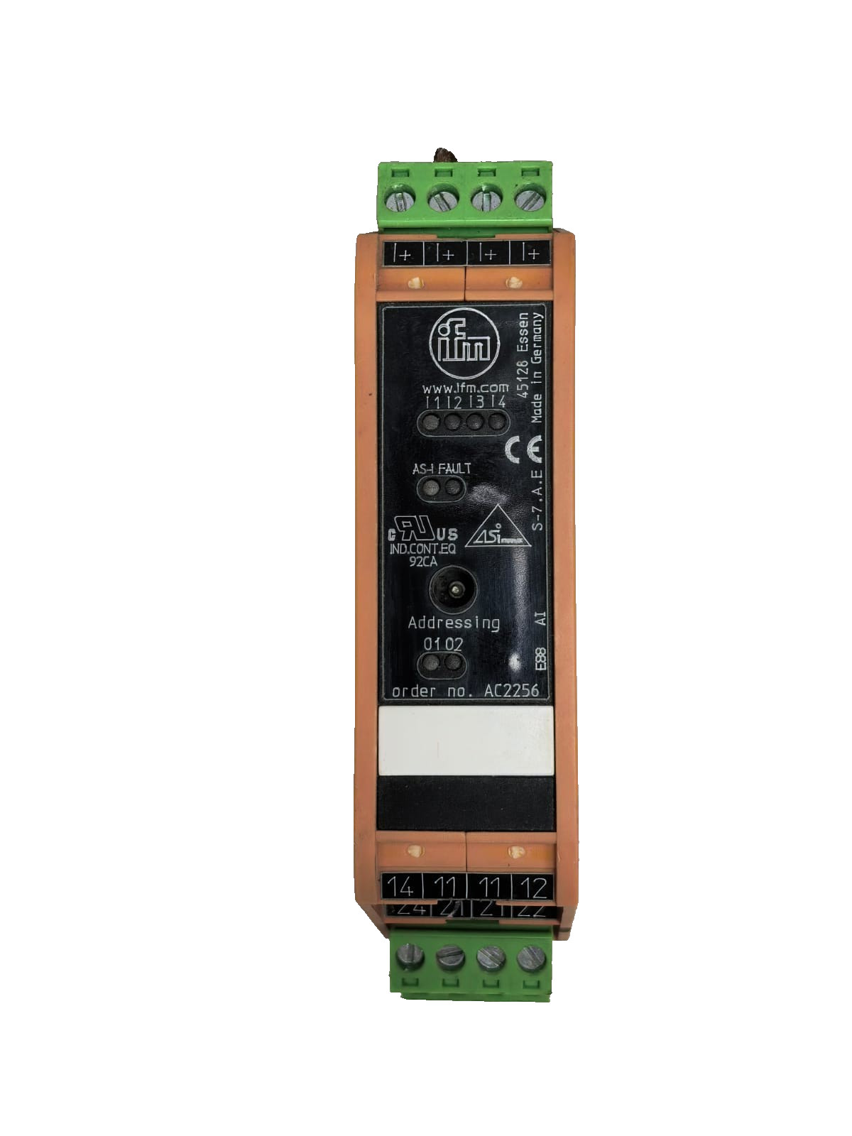 ifm AC2256 IFM AC2258 WITH IFM AC2256 AS-INTERFACE CONTROL MODULE 5