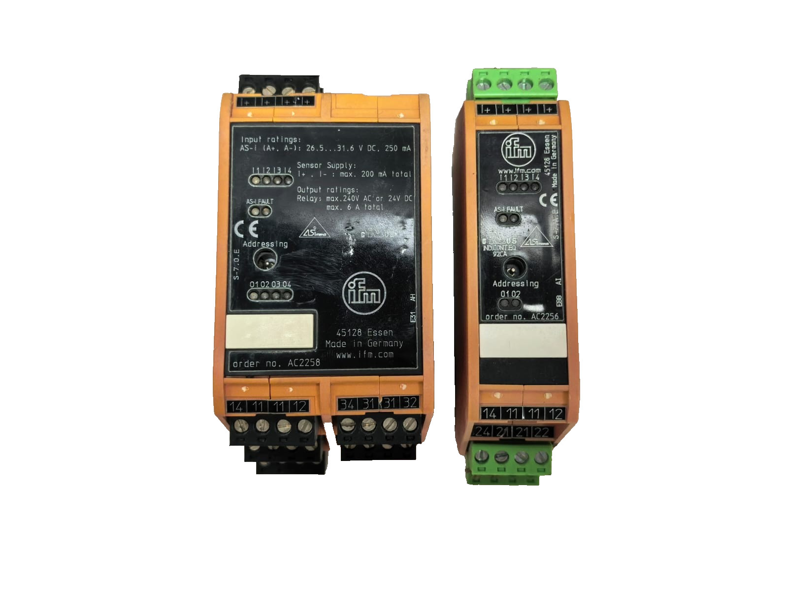 ifm AC2256 IFM AC2258 WITH IFM AC2256 AS-INTERFACE CONTROL MODULE 1