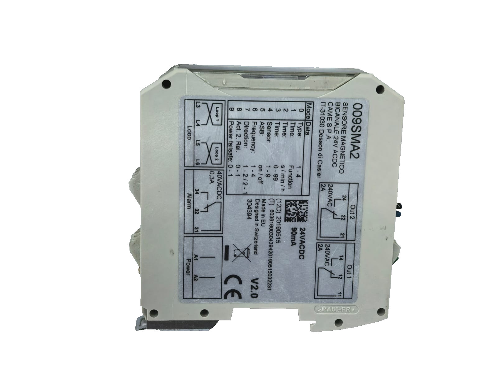 CAME 009SMA2 CAME 009SMA2 SENSOR MAGNETIC SMA SERIES-LOOP DETECTORS 4