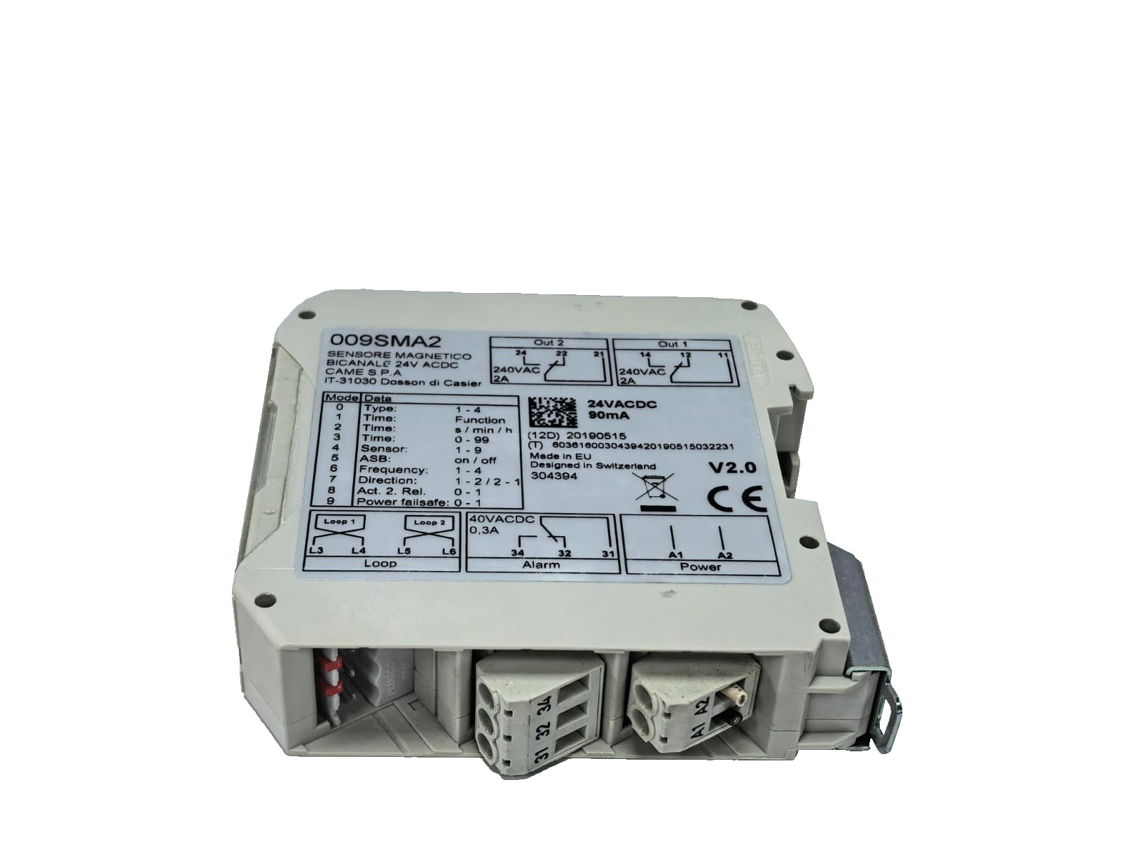 CAME 009SMA2 CAME 009SMA2 SENSOR MAGNETIC SMA SERIES-LOOP DETECTORS 7