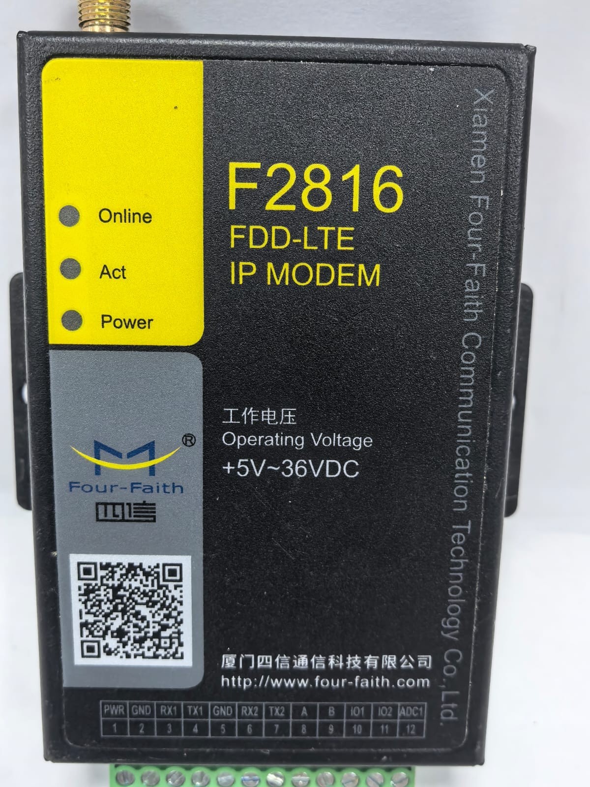 XIAMEN FOUR-FAITH COMMUNICATION TECHNOLOGY F2816 F2816 FDD-LTE IP MODEM XIAMEN FOUR-FAITH COMMUNICATION TECHNOLOGY 2