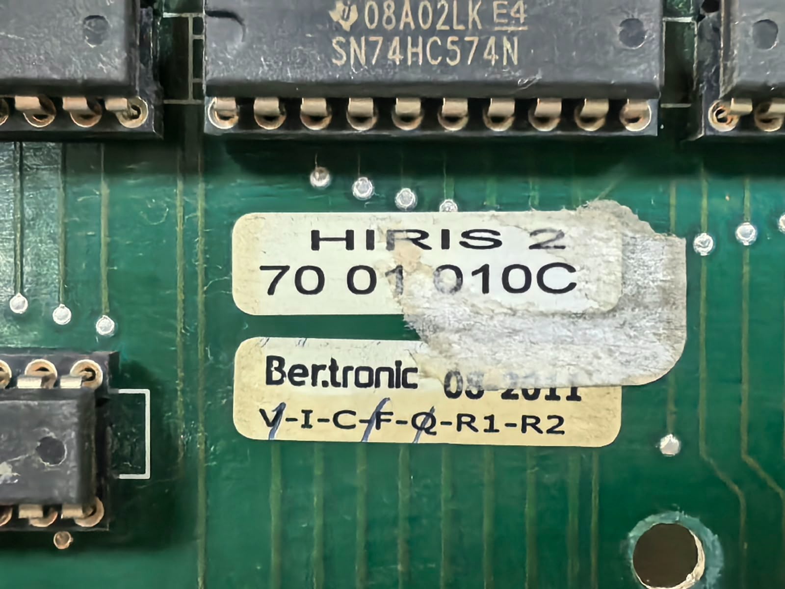 BERT.TRONIC 08-2011 HIRIS 2 7001010C BERT.TRONIC 08-2011 HIRIS 2 7001010C CIRCUIT BOARD 10