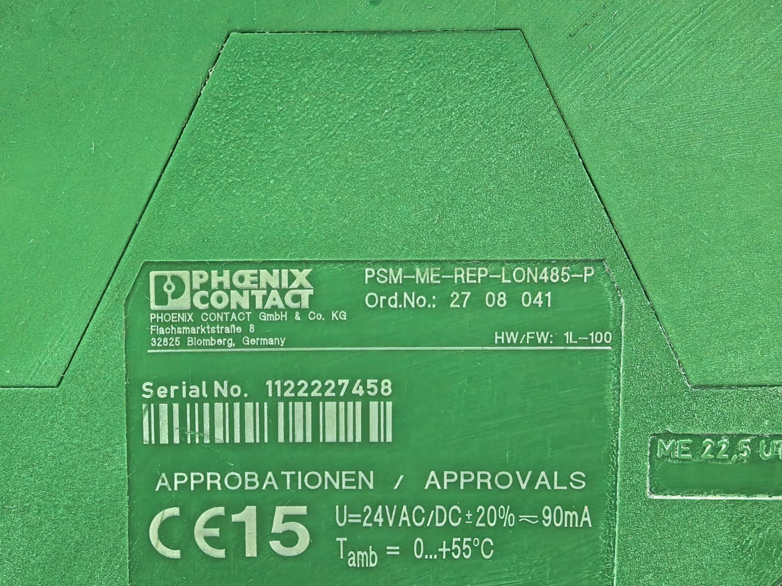 Phoenix Contact 27 08 041 PHOENIX CONTACT PSM-ME-REP-LON485-P REPEATER 27 08 041 3