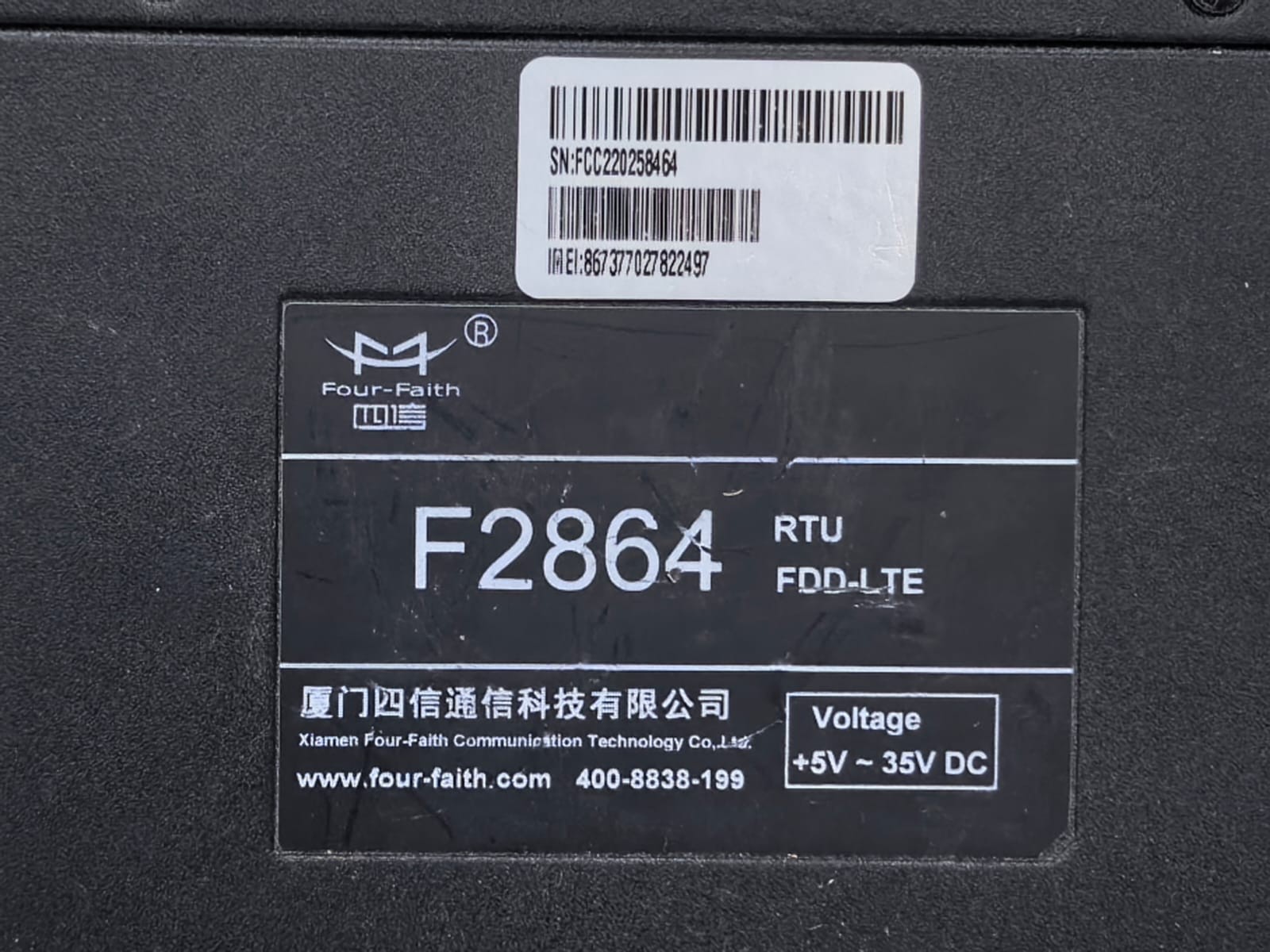 FOUR-FAITH F2864 FOUR-FAITH F2864 RTU FDD-LTE 3