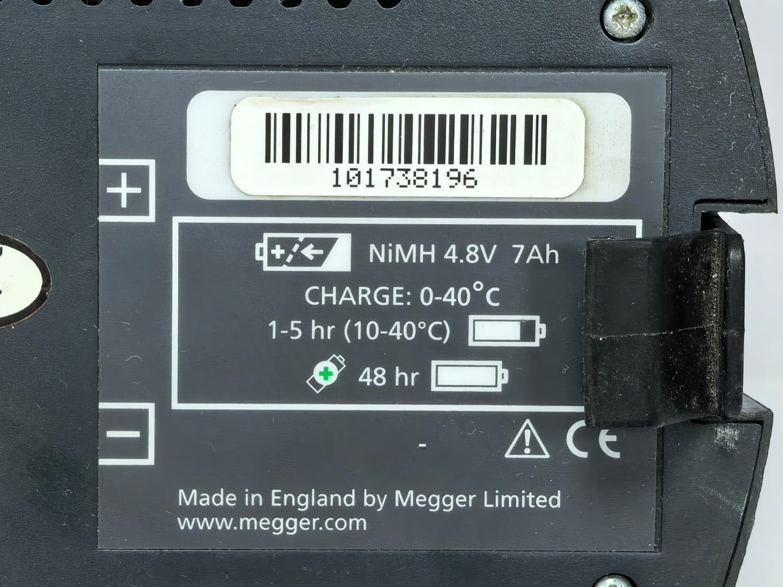 Megger 6340-101 MEGGER 6340-101 4.8V 7Ah NiMH BATTERY MODULE FOR DLRO10 DLRO10X 2