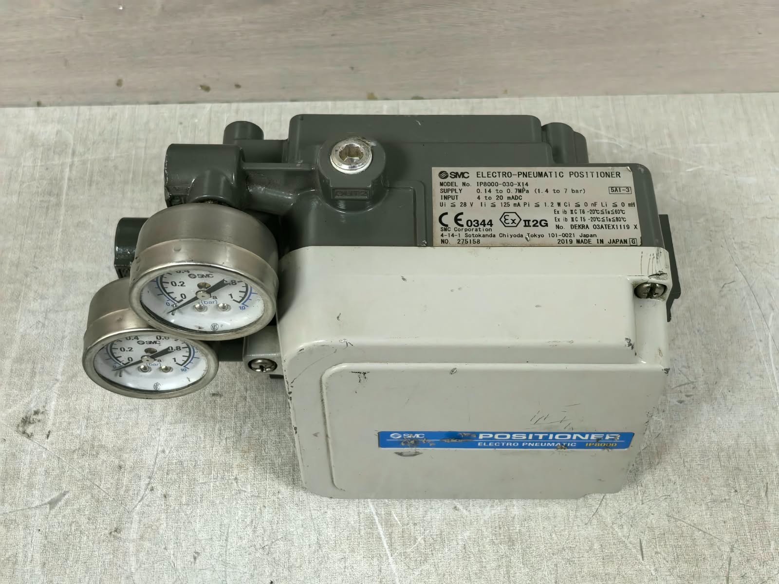 SMC IP8000-030-X14 SMC IP8000-030-X14 ELECTRO-PNEUMATIC POSITIONER 9