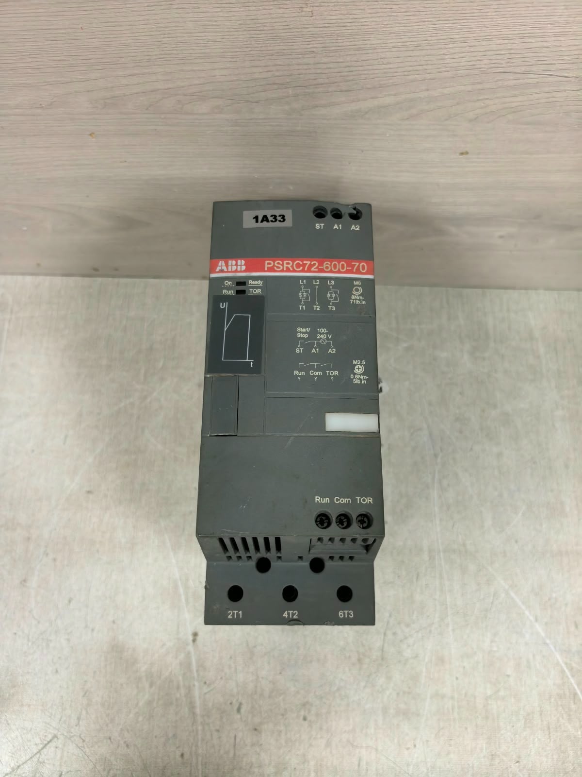 ABB PSRC72-600-70 ABB PSRC72-600-70 1SFA896213R7000 SOFT STARTER 3