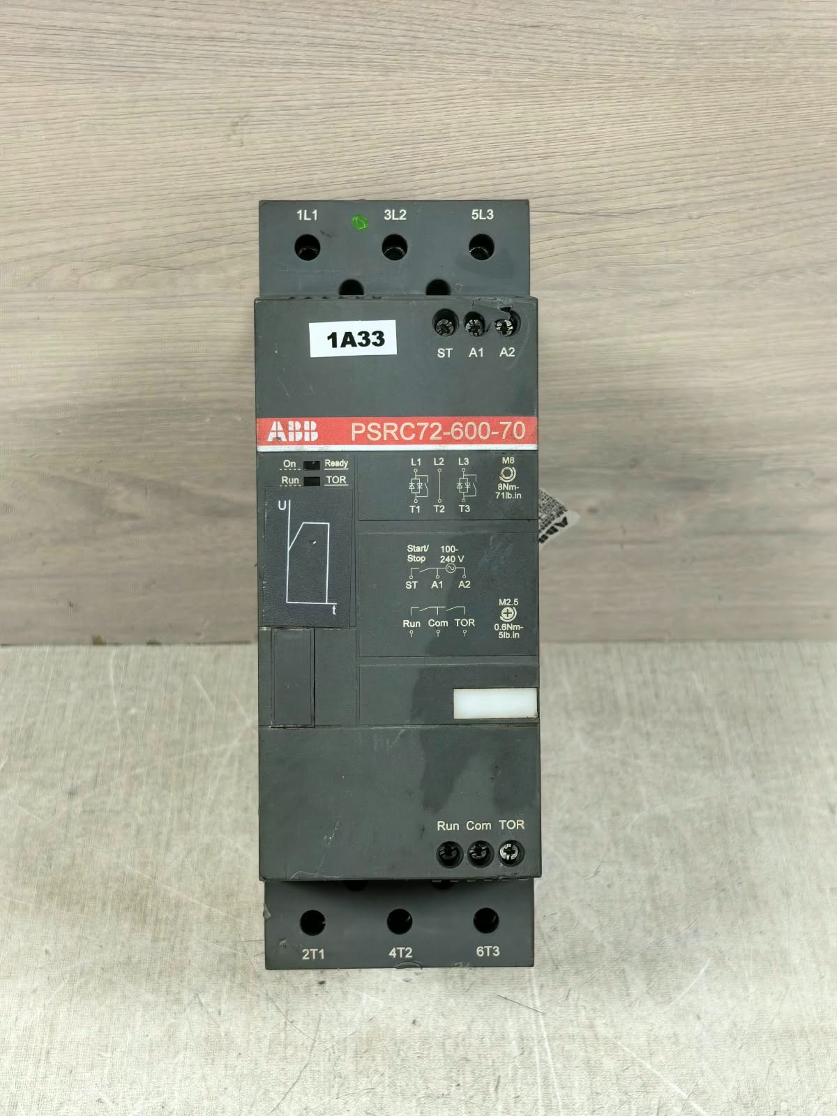 ABB PSRC72-600-70 ABB PSRC72-600-70 1SFA896213R7000 SOFT STARTER 1