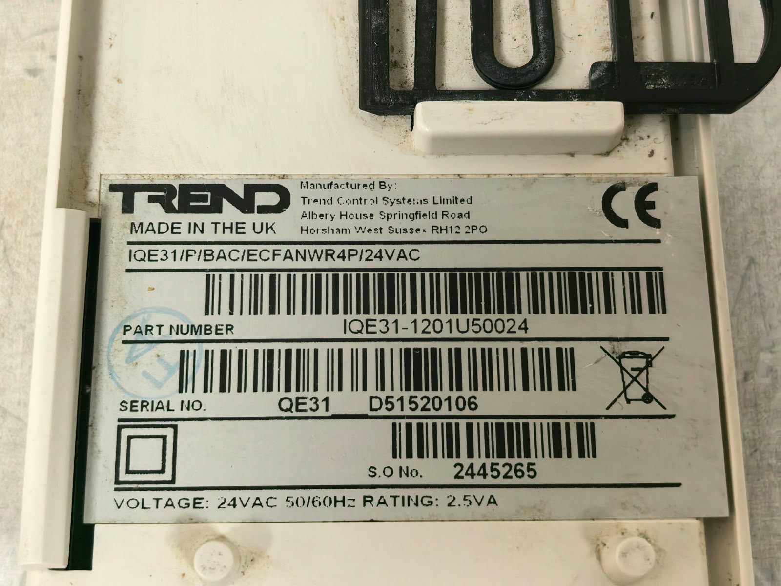 TREND 31 IQECO IQE31-1201U50024 TREND 31 IQECO IQE31-1201U50024 CONTROLLER 24VAC 6