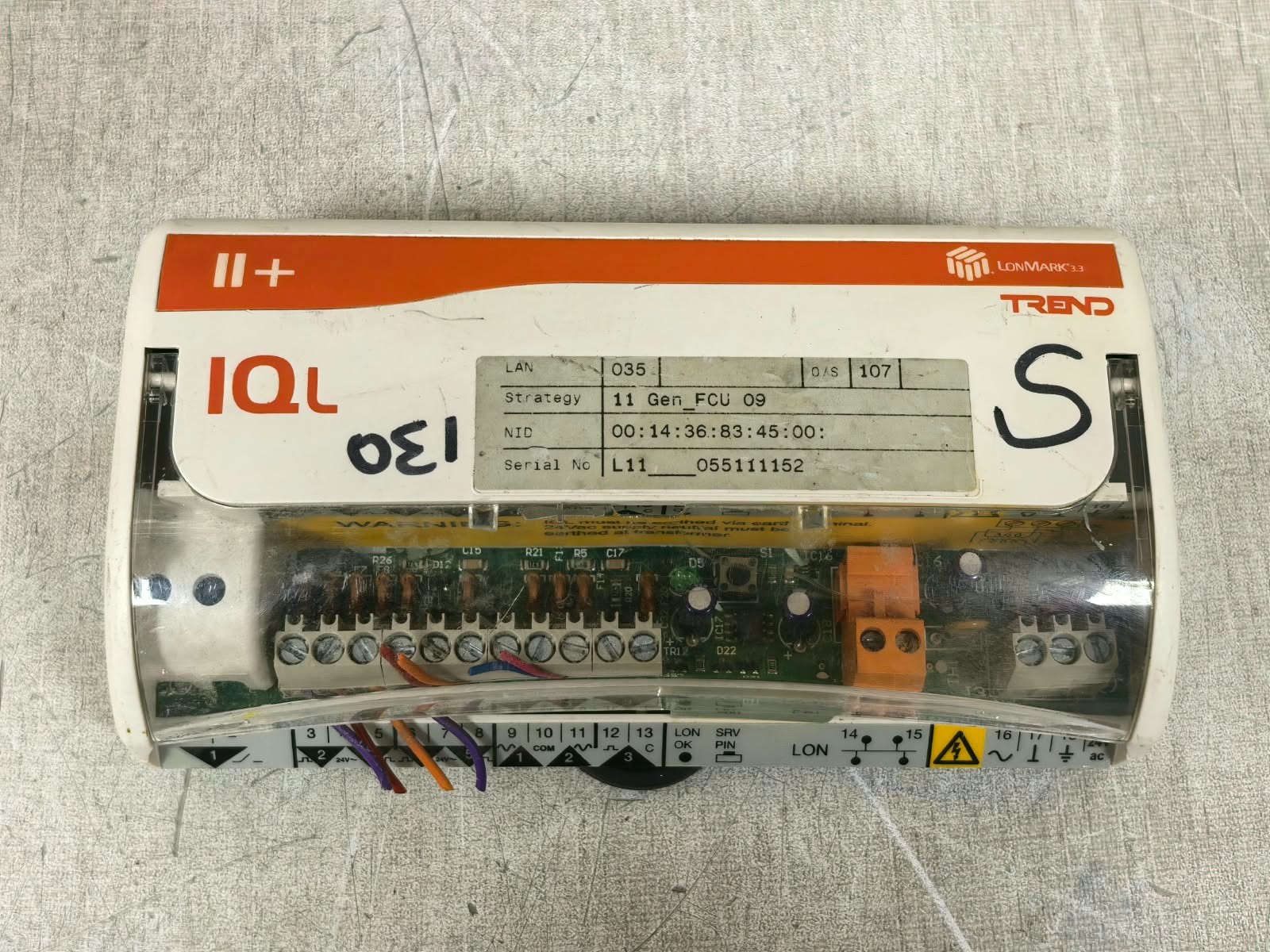 Trend IQL11-3500U5 TREND II+ IQL IQL11-3500U5 CONTROLLER 24VAC 6