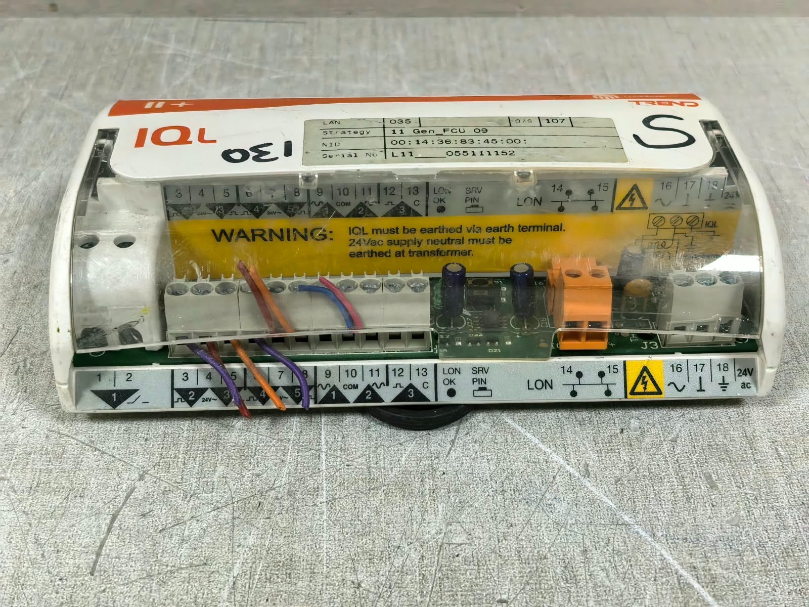 Trend IQL11-3500U5 TREND II+ IQL IQL11-3500U5 CONTROLLER 24VAC 9