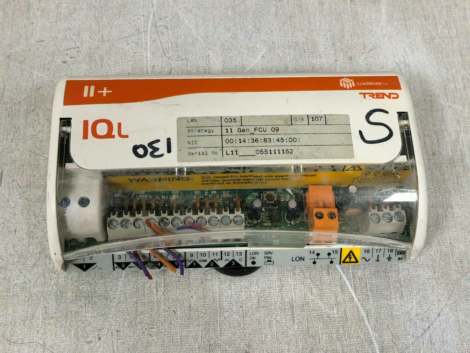 Trend IQL11-3500U5 TREND II+ IQL IQL11-3500U5 CONTROLLER 24VAC 10
