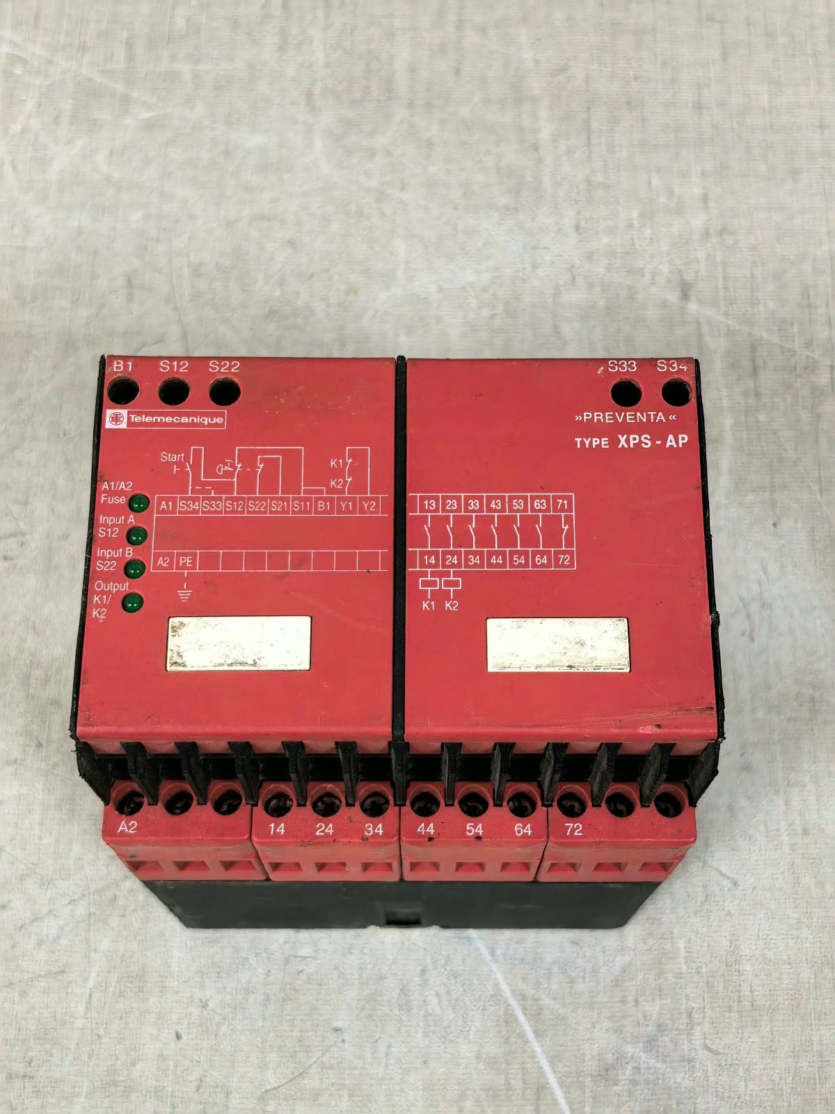 Telemecanique XPS-AP / XPSAP5140 TELEMECANIQUE XPS-AP / XPSAP5140 SAFETY RELAY 24VAC 9