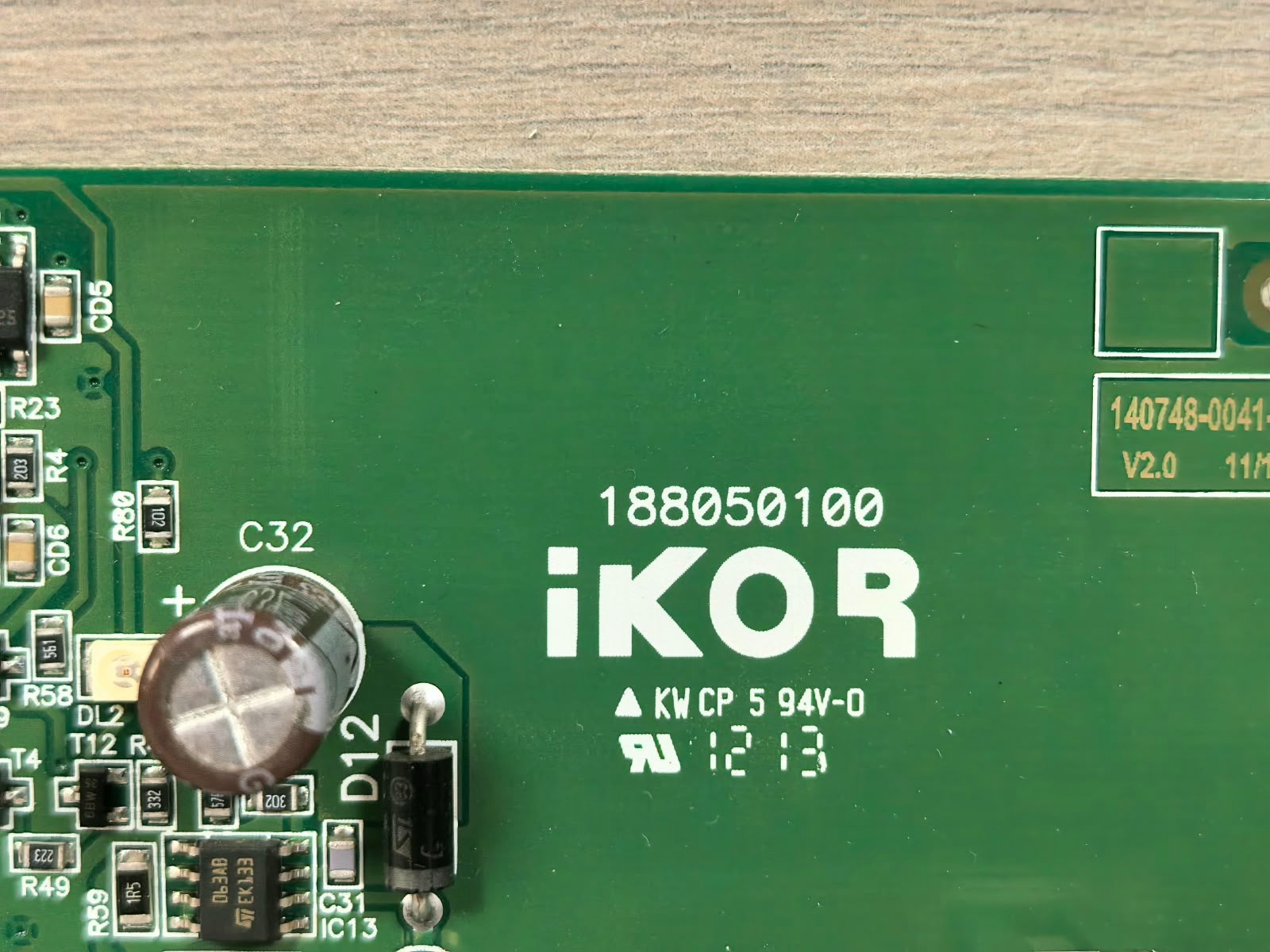 IKOR 188050100 140748-0041-002 V2.0 IKOR 188050100 140748-0041-002 V2.0 PRINTED CIRCUIT BOARD 3