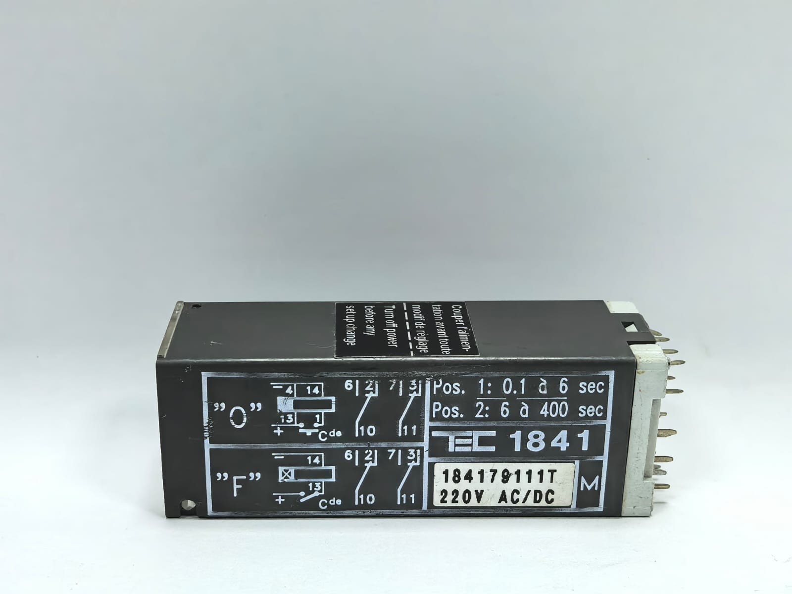 TEC 18417711LT TEC 1841 ADJUSTABLE TIMER RELAY 18417711LT 110V AC/DC PCS 3