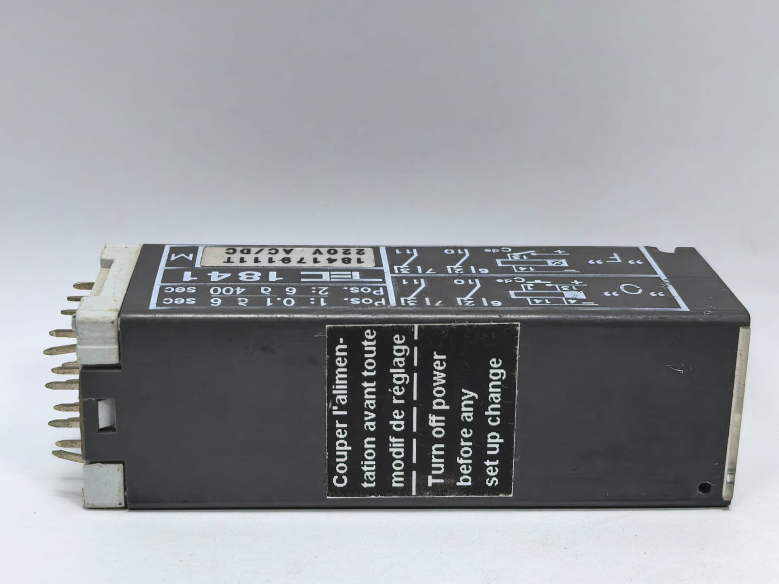 TEC 18417711LT TEC 1841 ADJUSTABLE TIMER RELAY 18417711LT 110V AC/DC PCS 5