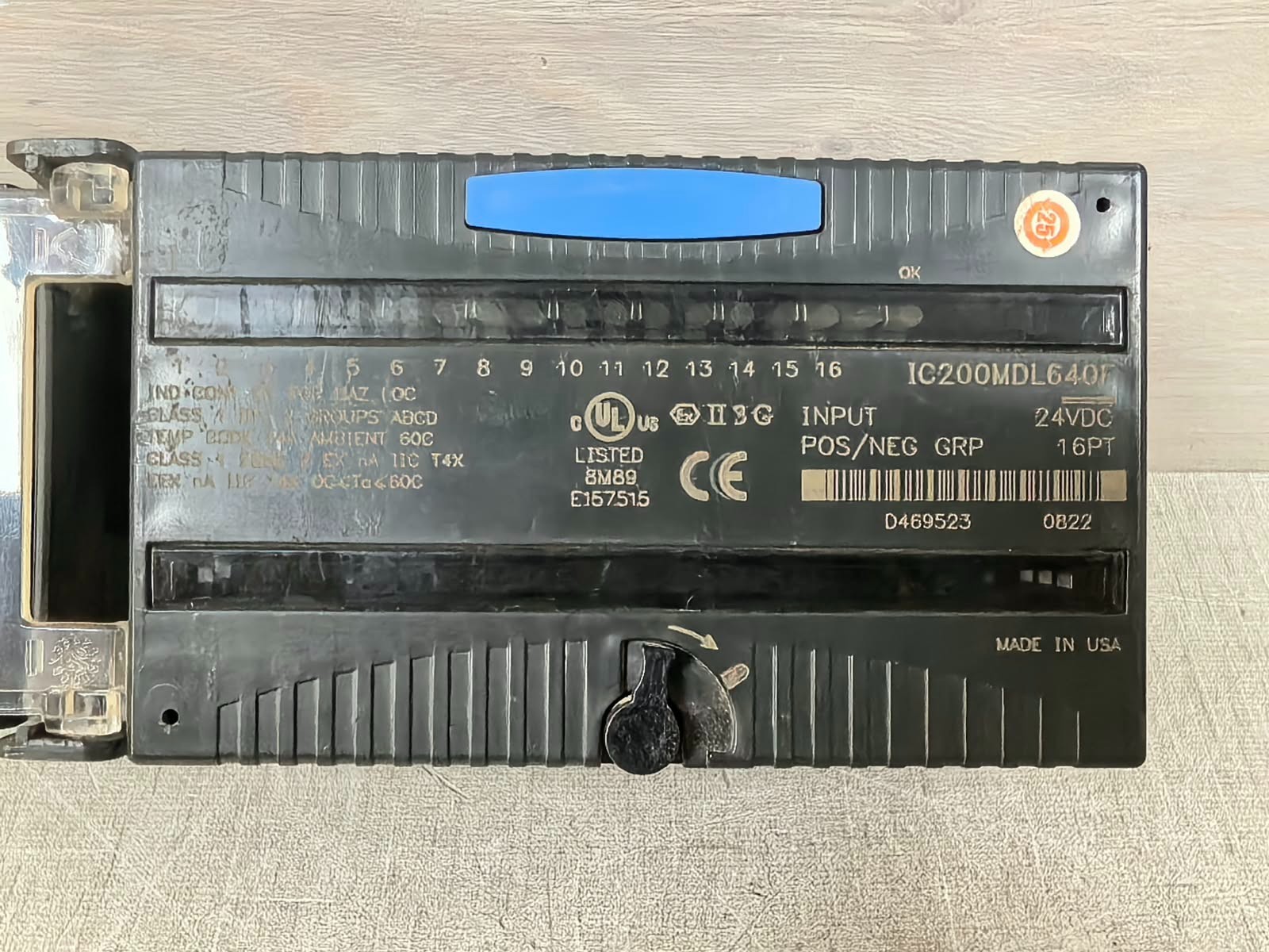 GE FANUC IC200MDL640F WITH IC200CHS022C GE FANUC IC200MDL640F WITH IC200CHS022C POSITIVE LOGIC OUTPUT MODULE 2