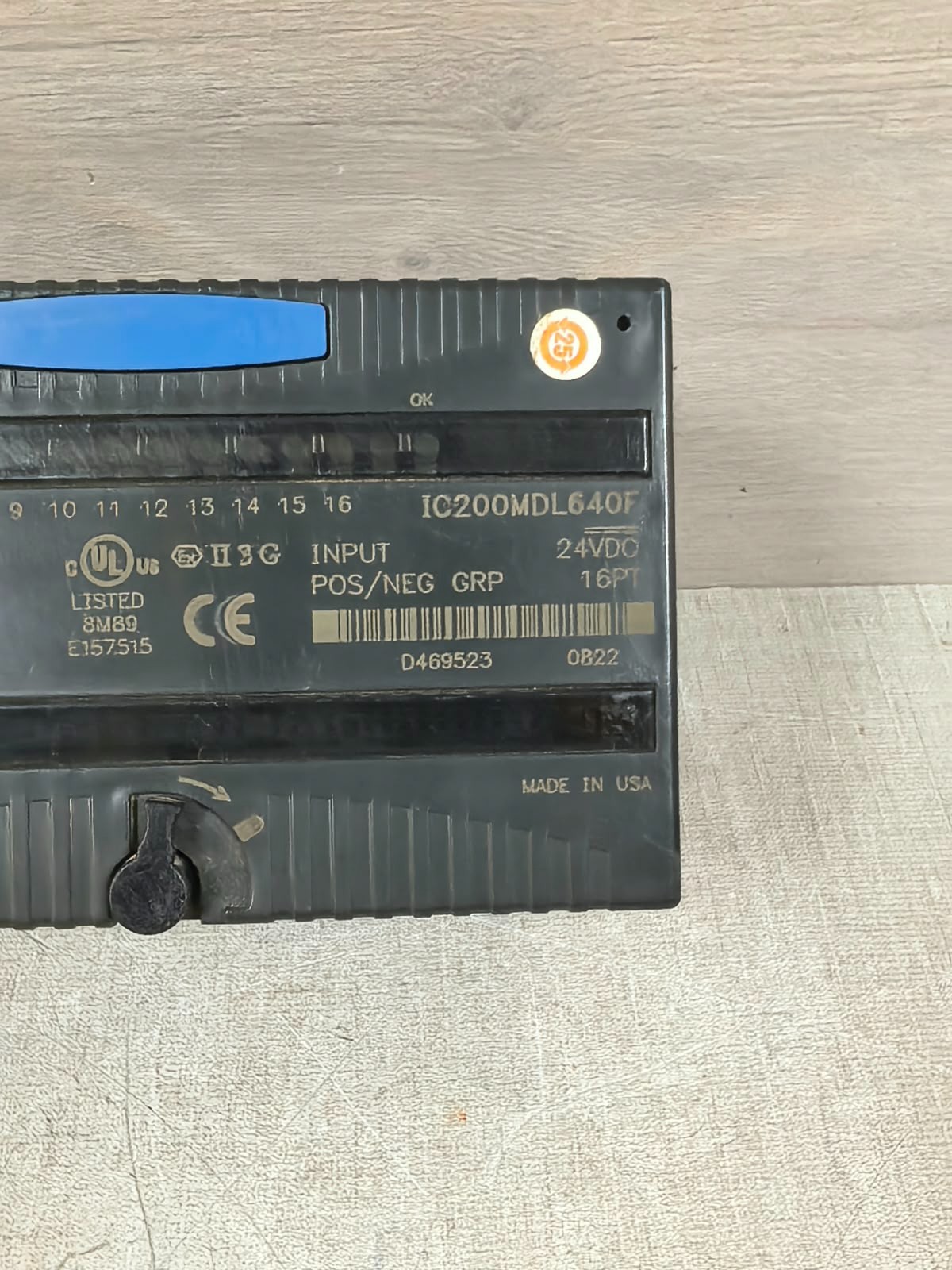 GE FANUC IC200MDL640F WITH IC200CHS022C GE FANUC IC200MDL640F WITH IC200CHS022C POSITIVE LOGIC OUTPUT MODULE 3