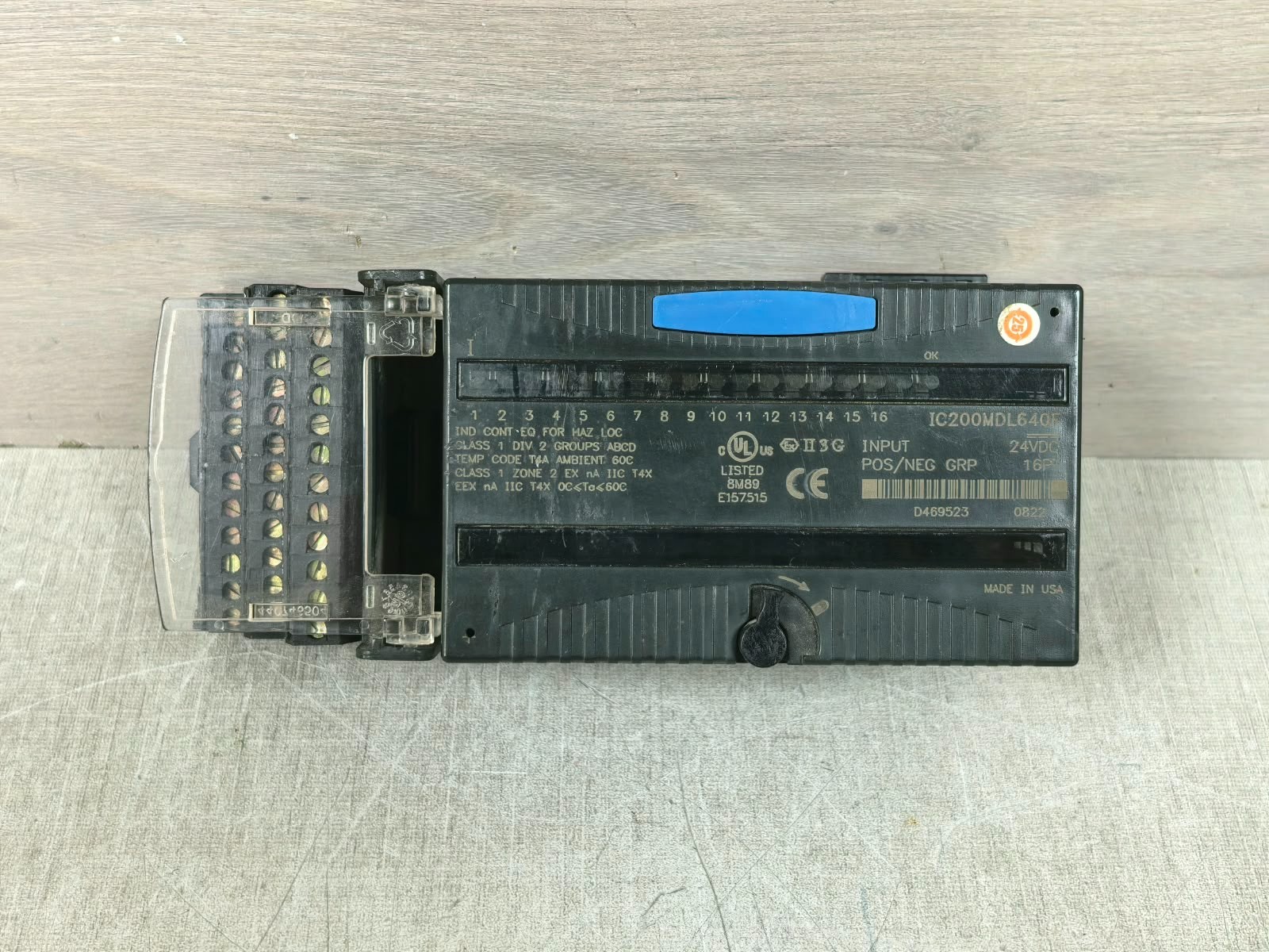GE FANUC IC200MDL640F WITH IC200CHS022C GE FANUC IC200MDL640F WITH IC200CHS022C POSITIVE LOGIC OUTPUT MODULE 1