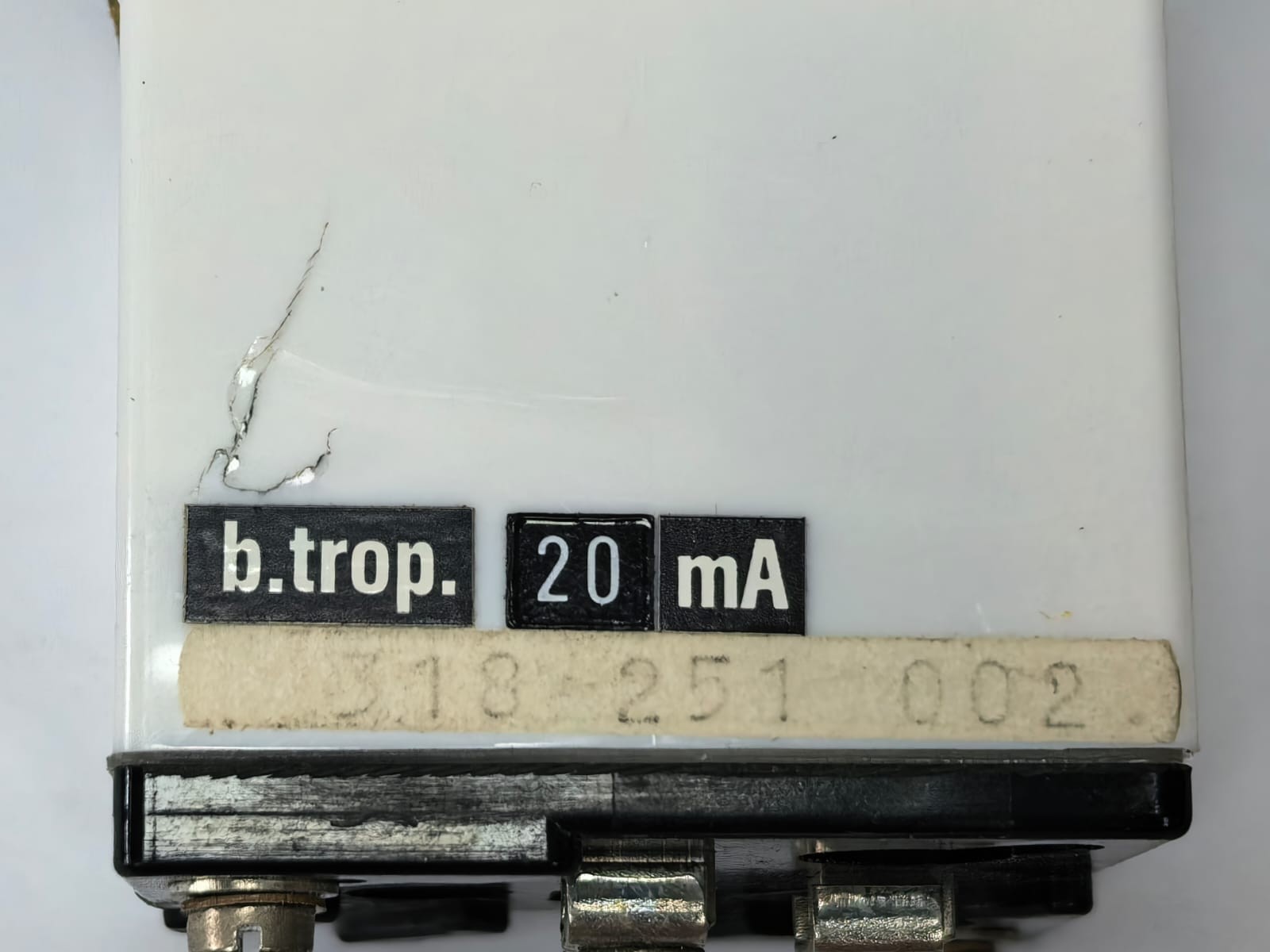 B.TROP 318 251 002 B.TROP 318 251 002 ANALOG AMPEREMETER 20 MA 2