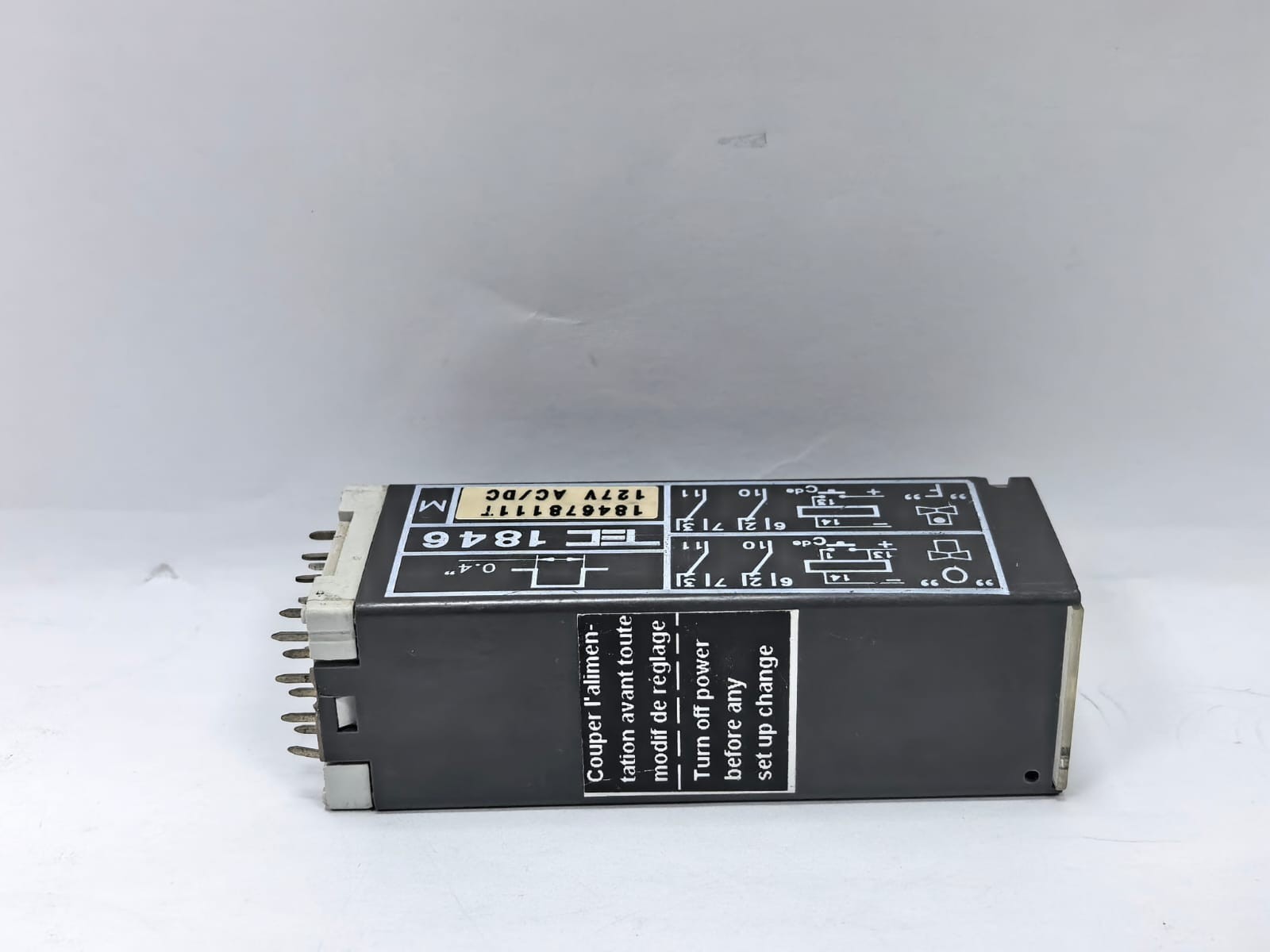 TEC 184678111T TEC 1846 ADJUSTABLE TIMER RELAY 184678111T 127V AC/DC PCS 4
