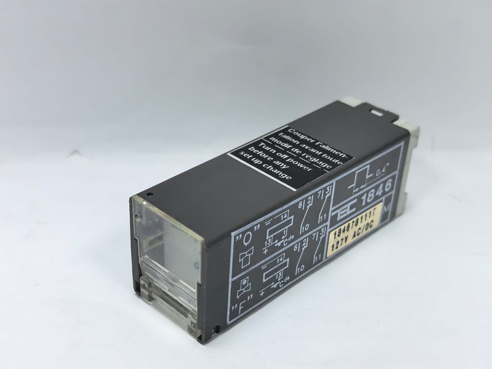 TEC 184678111T TEC 1846 ADJUSTABLE TIMER RELAY 184678111T 127V AC/DC PCS 8