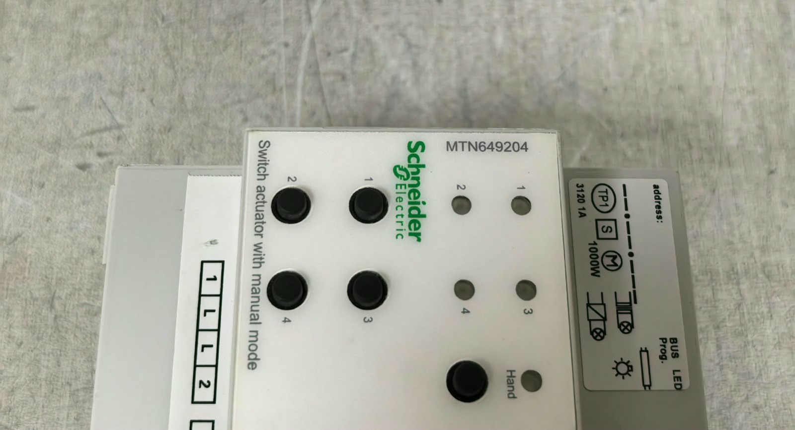 Schneider Electric MTN649204 SCHNEIDER ELECTRIC MTN649204 REG-K/ 4X230/10 SWITCH ACTUATOR WITH MANUAL MODE 3