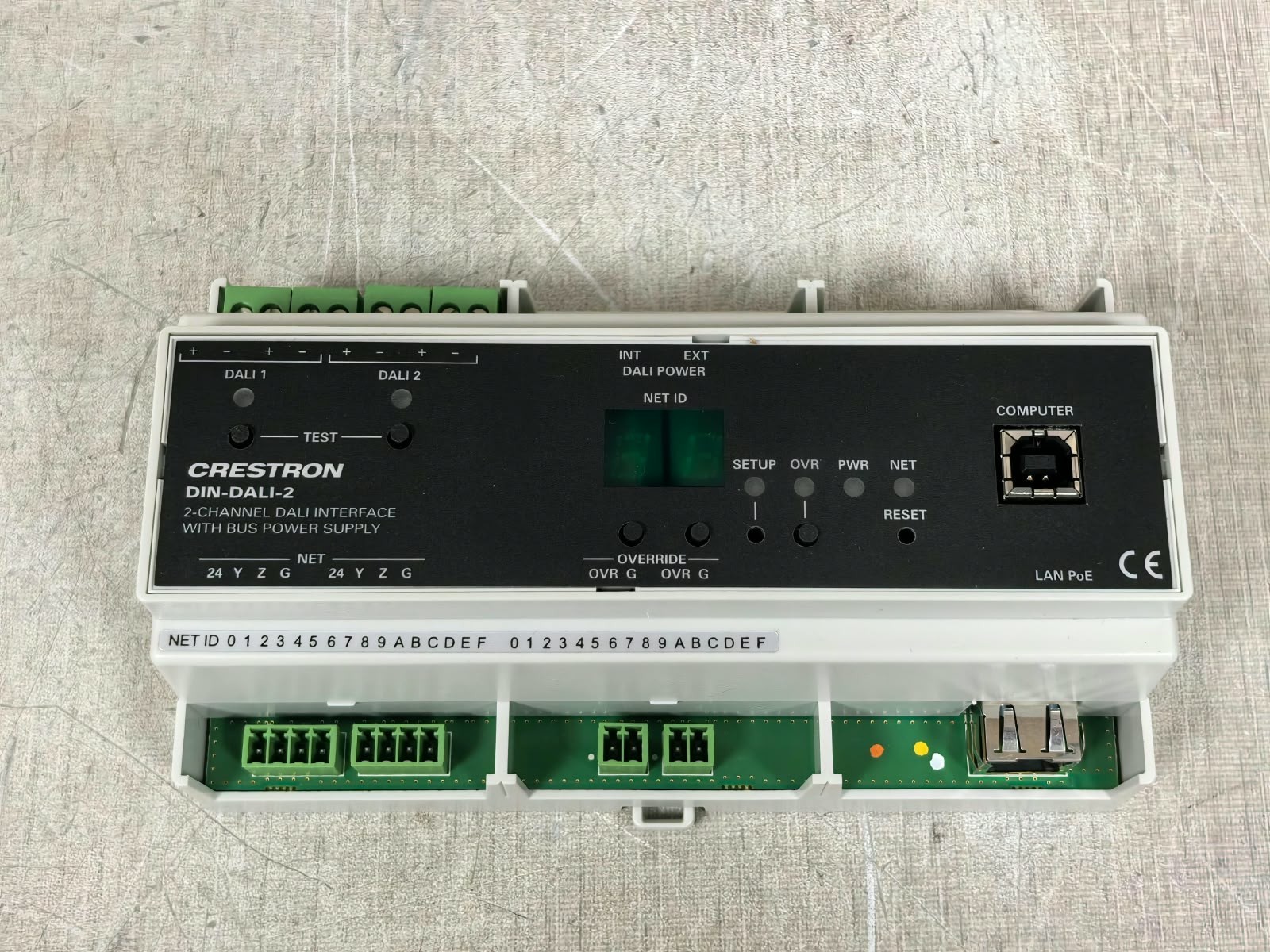 Crestron DIN-DALI-2 6503777 CRESTRON DIN-DALI-2 6503777 2CHANNEL DALI INTERFACE WITH BUS POWER SUPPLY 7
