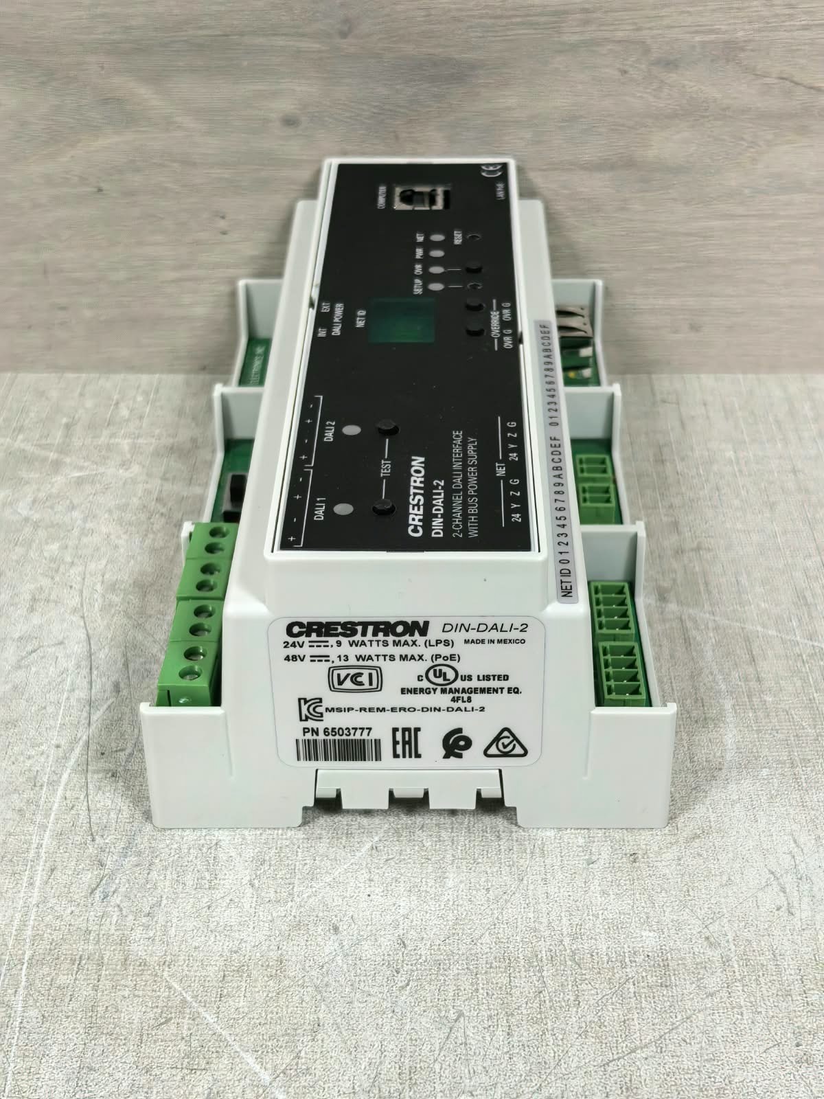 Crestron DIN-DALI-2 6503777 CRESTRON DIN-DALI-2 6503777 2CHANNEL DALI INTERFACE WITH BUS POWER SUPPLY 10